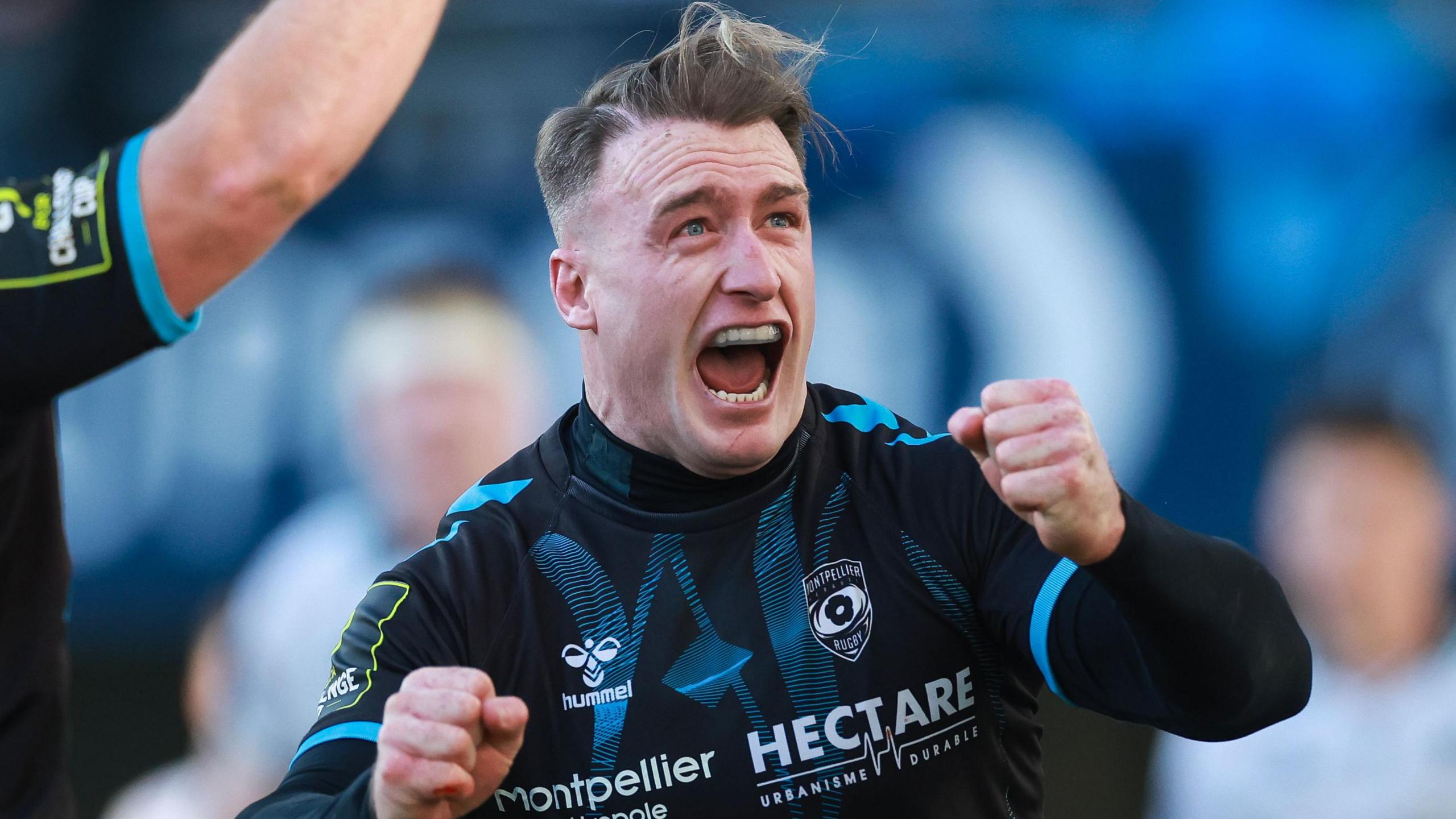 Stuart Hogg celebrates