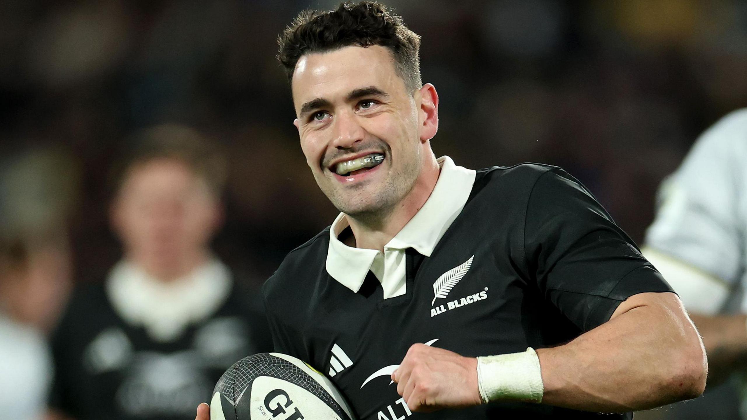 New Zealand Will Jordan in action during his side's win against Italy 