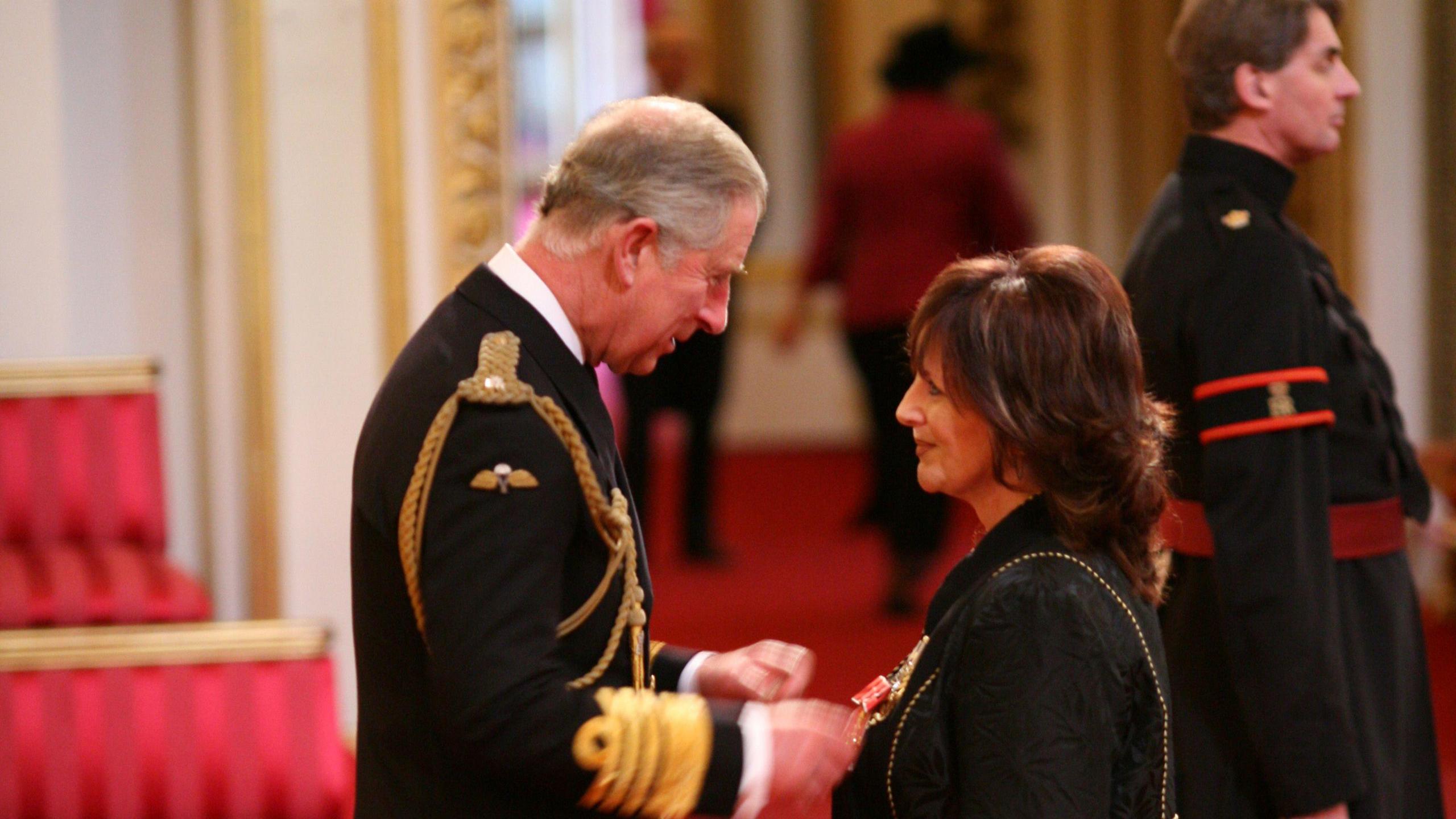 The ceremony at Buckingham Palace