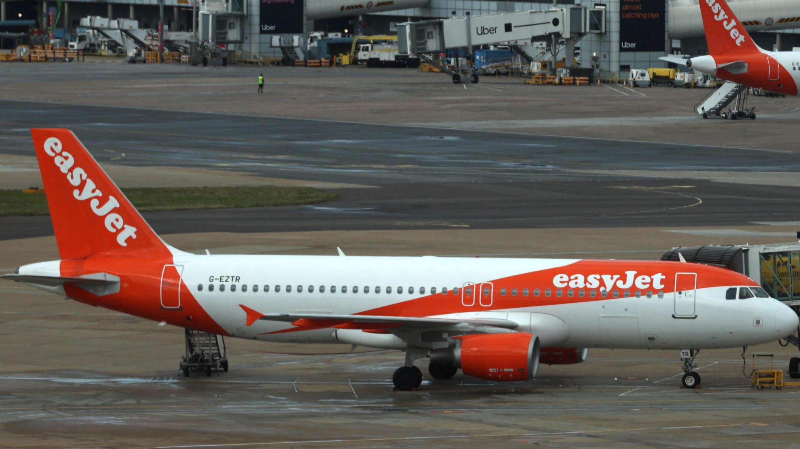 Easyjet plane on runway