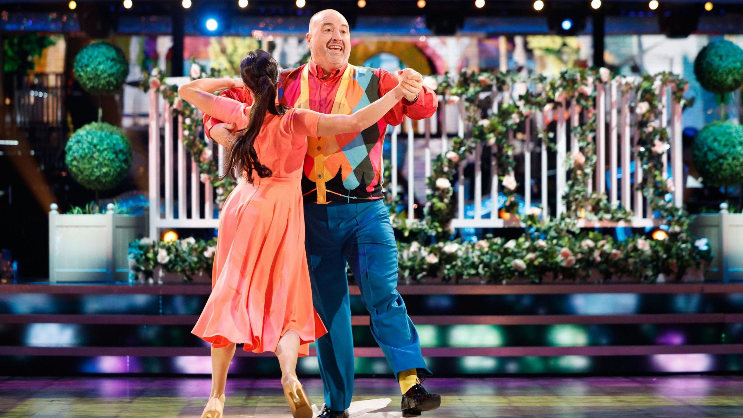 Wynne Evans and Katya Jones during their appearance on the live show of Saturday's Strictly Come Dancing 