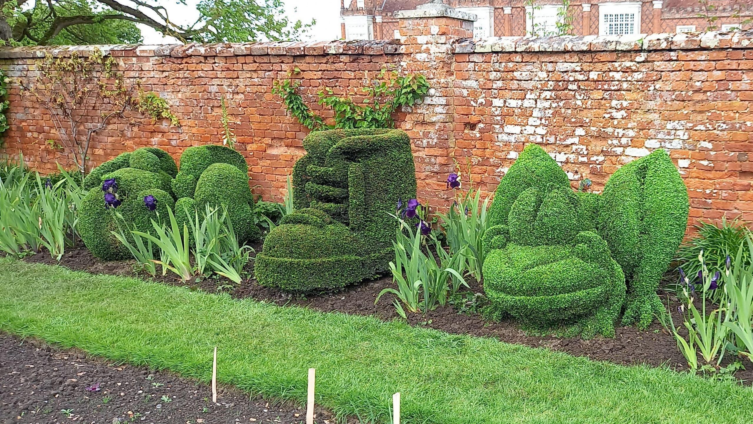 Chris Reeve's sculptures at Helmingham Hall