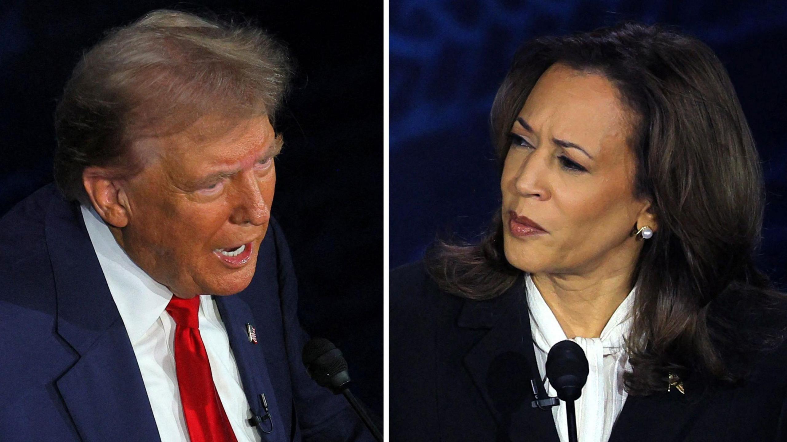 US election: Harris and Trump clash in live TV debate - BBC Newsround