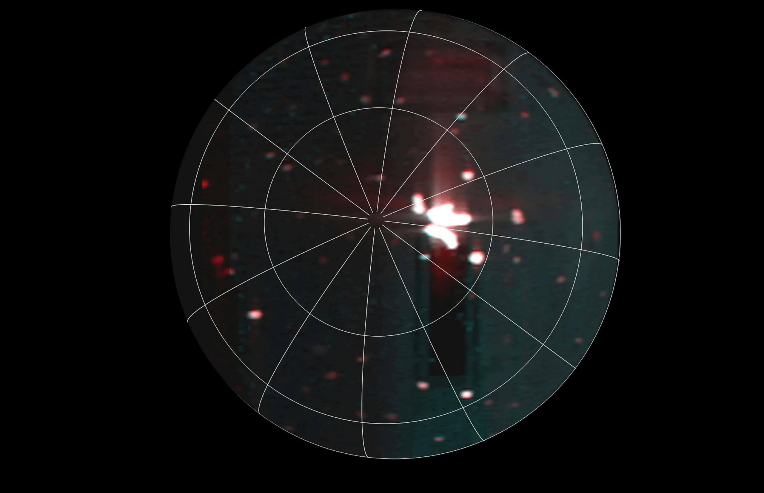 A scan showing an infrared hotspot. 