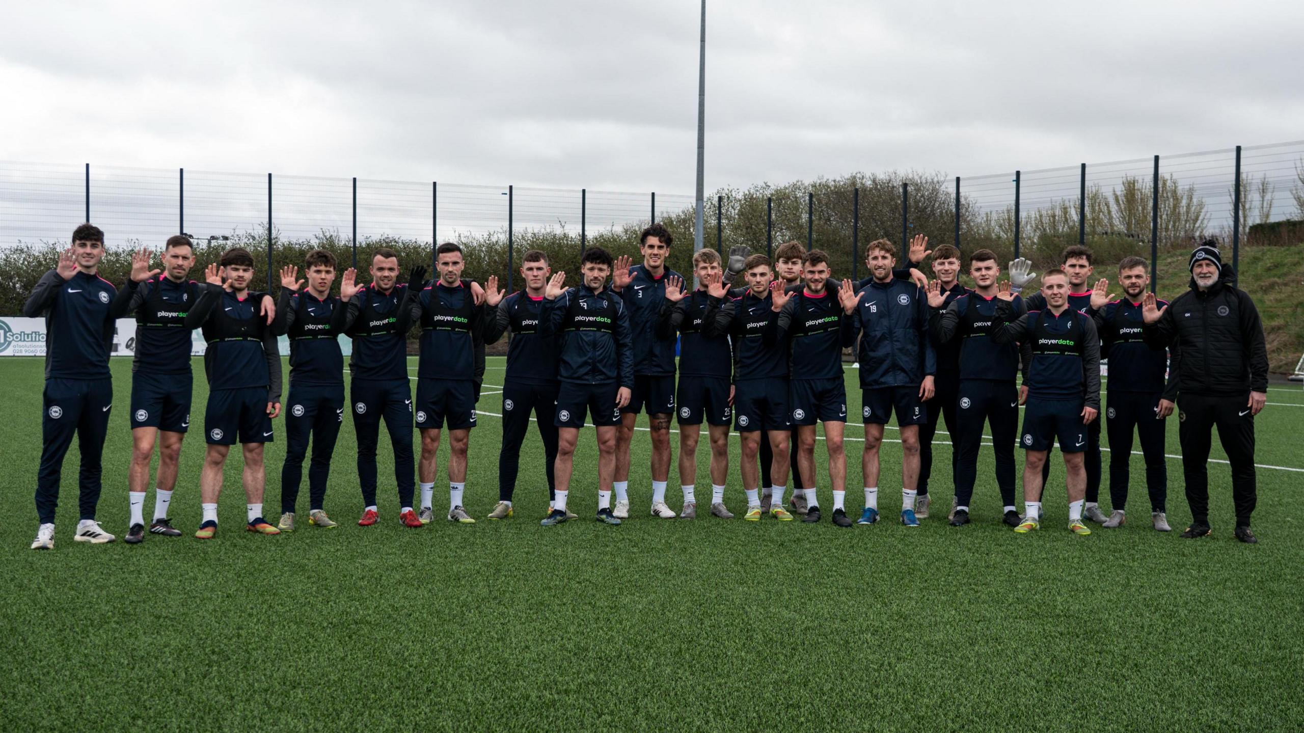 Larne's senior squad 