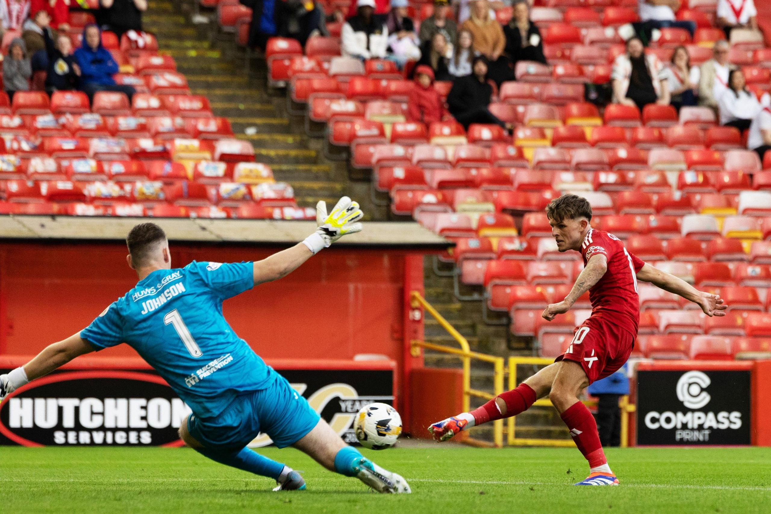 Aberdeen's Leighton Clarkson scores