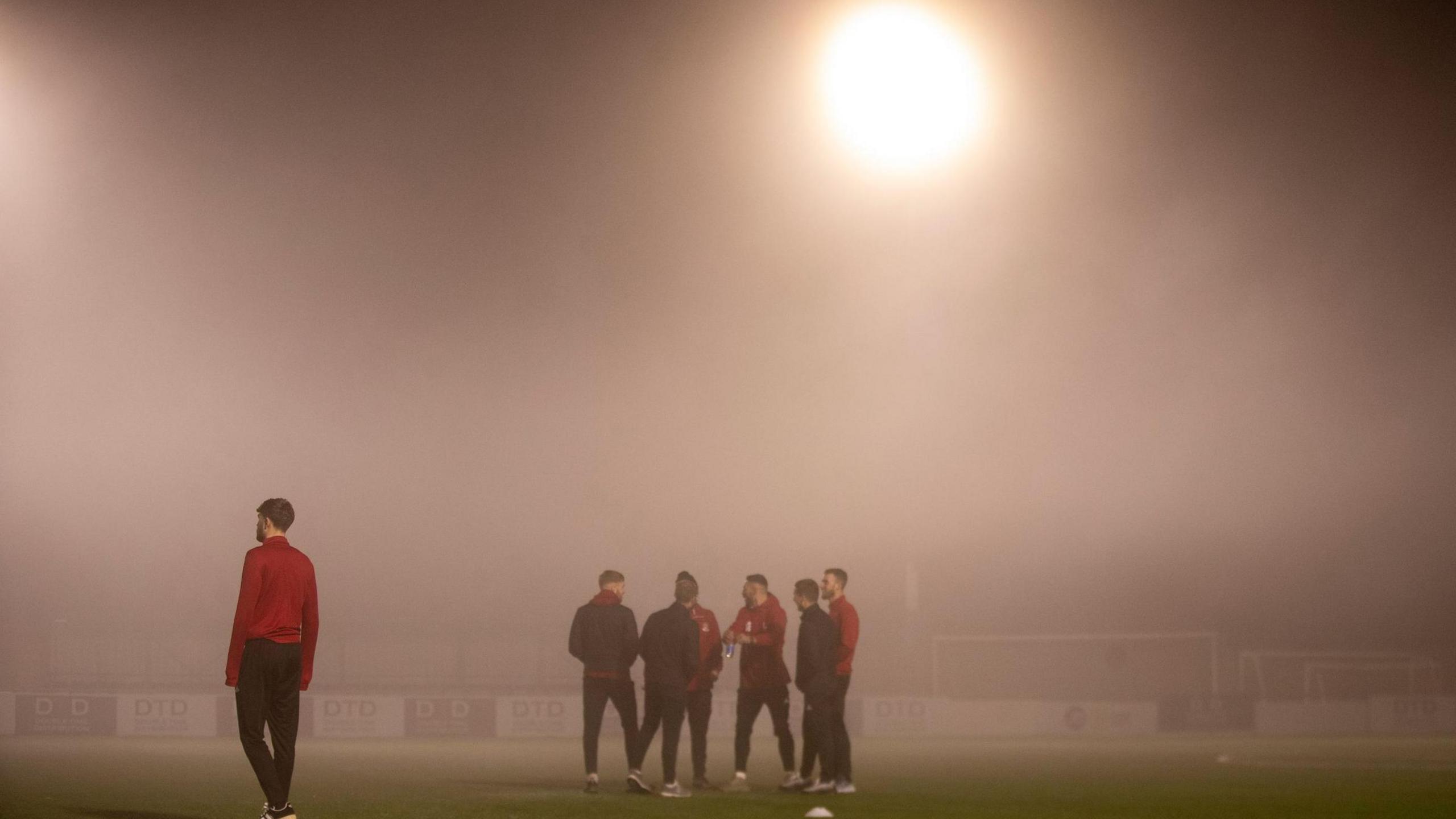 Fog at the Essity Stadium in Flint