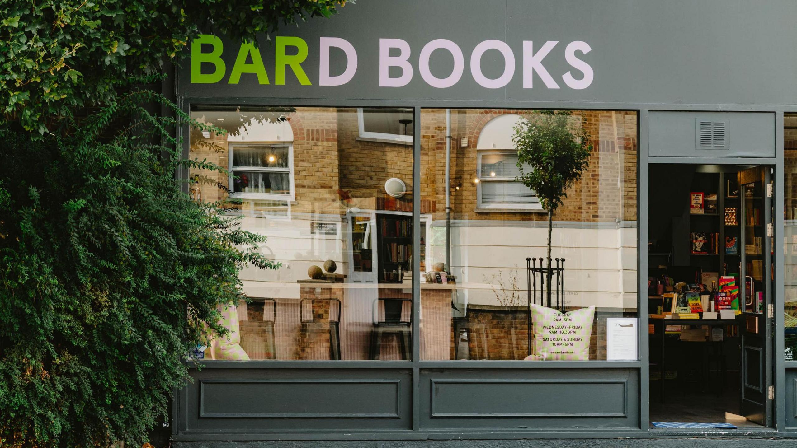 An exterior view of Bard Books in Bow.