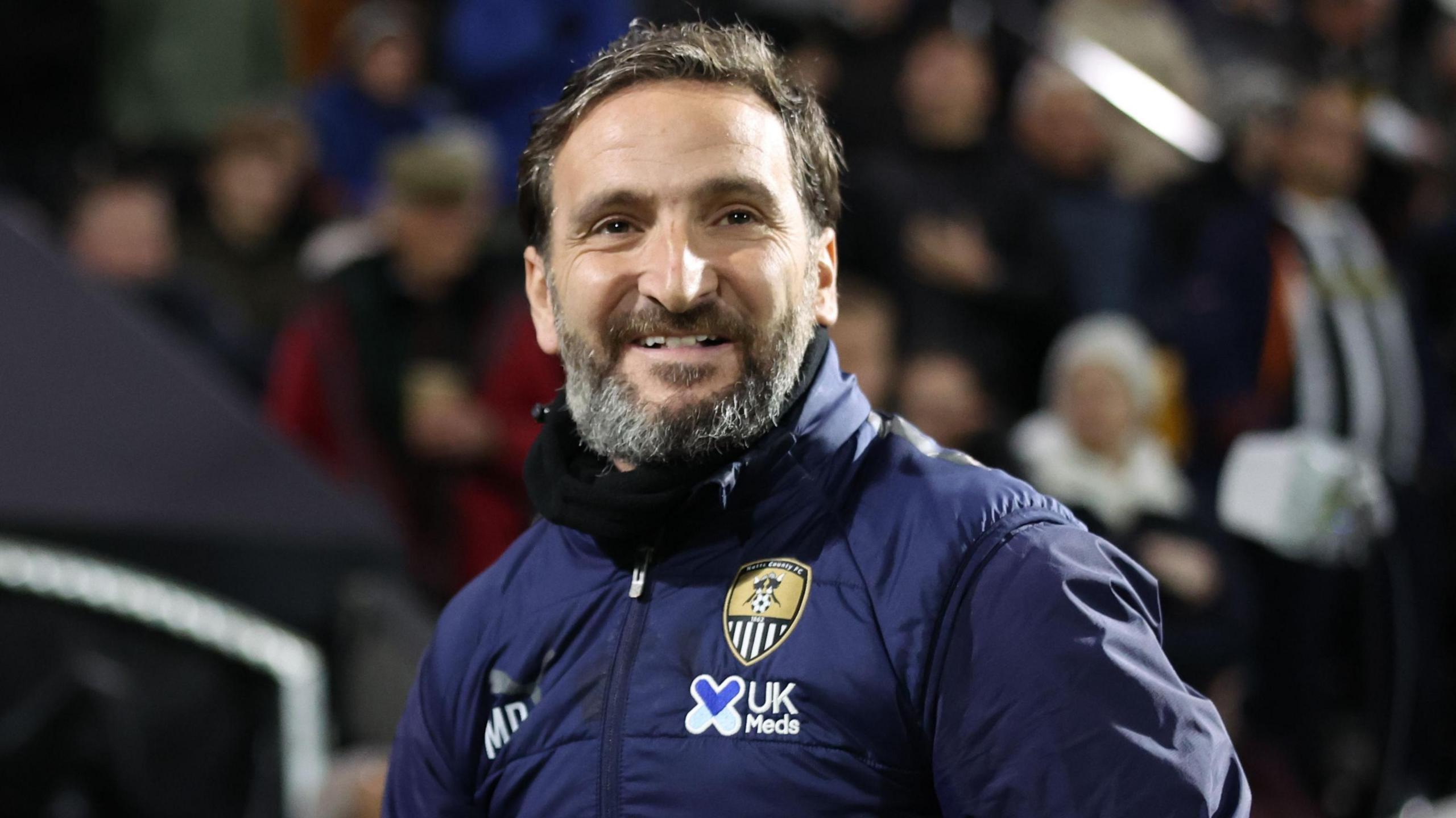 Notts County manager Martin Paterson during a game at Meadow Lane