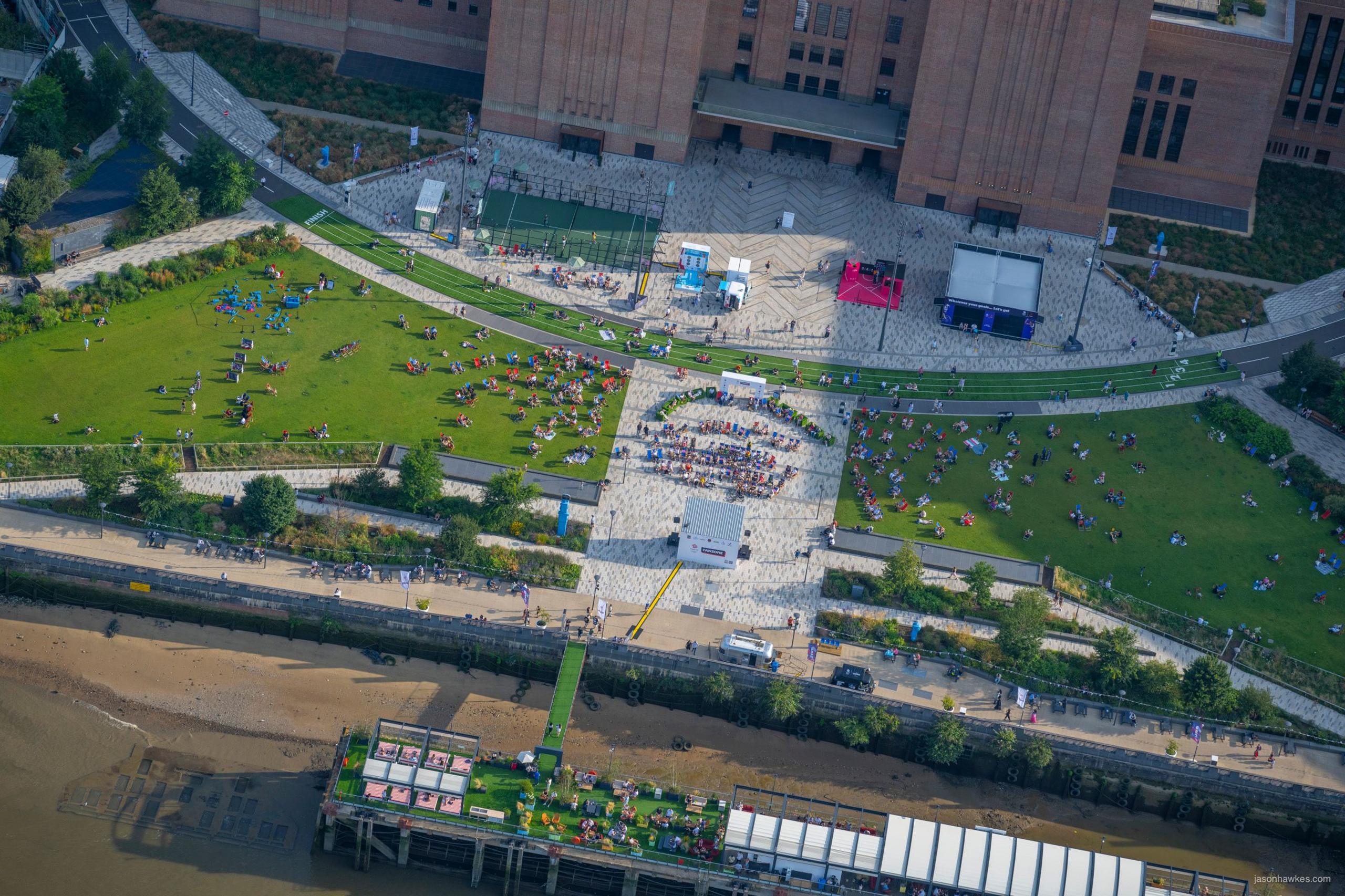 Battersea Power Station's fan zone