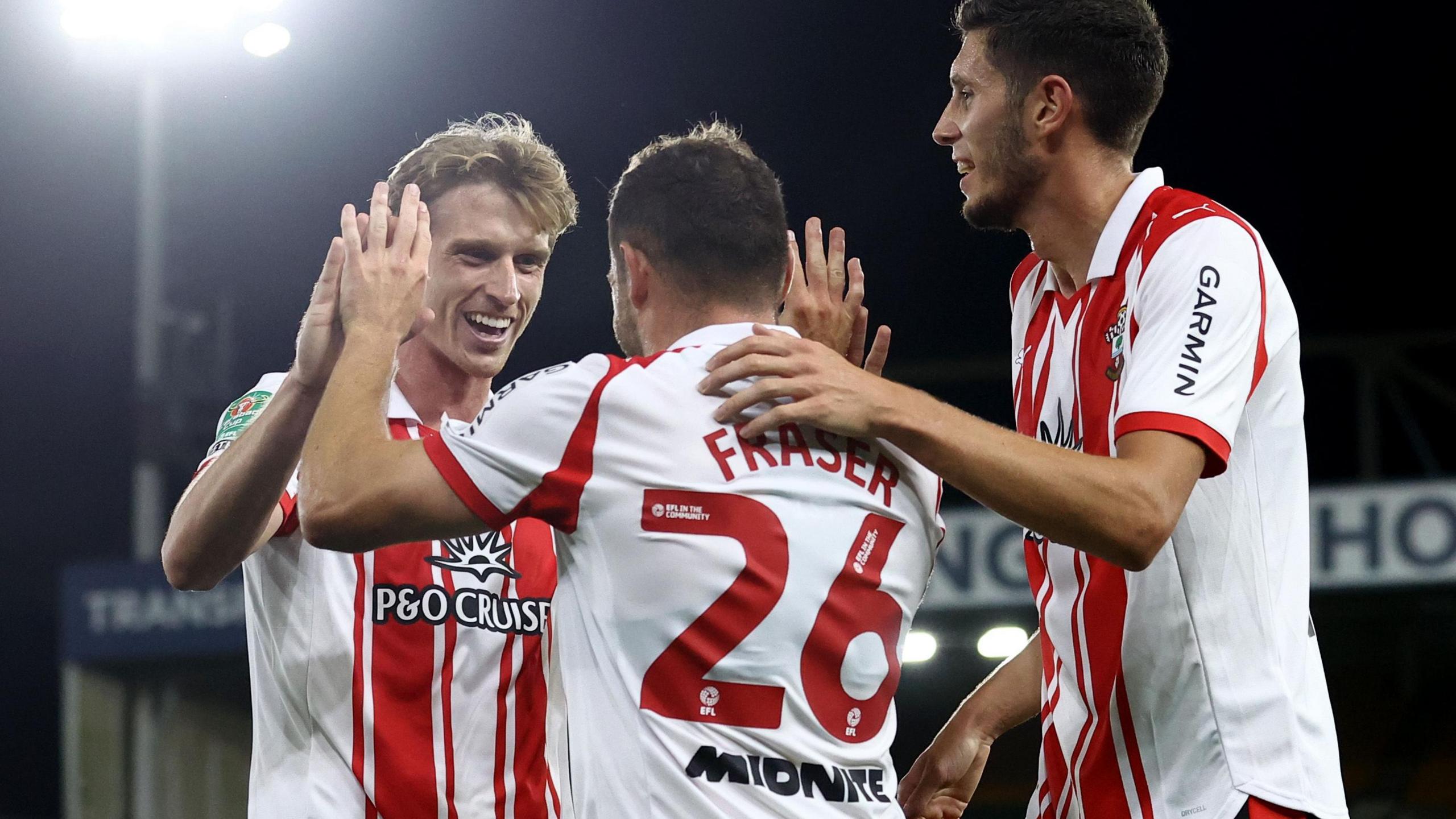Southampton celebrate goal
