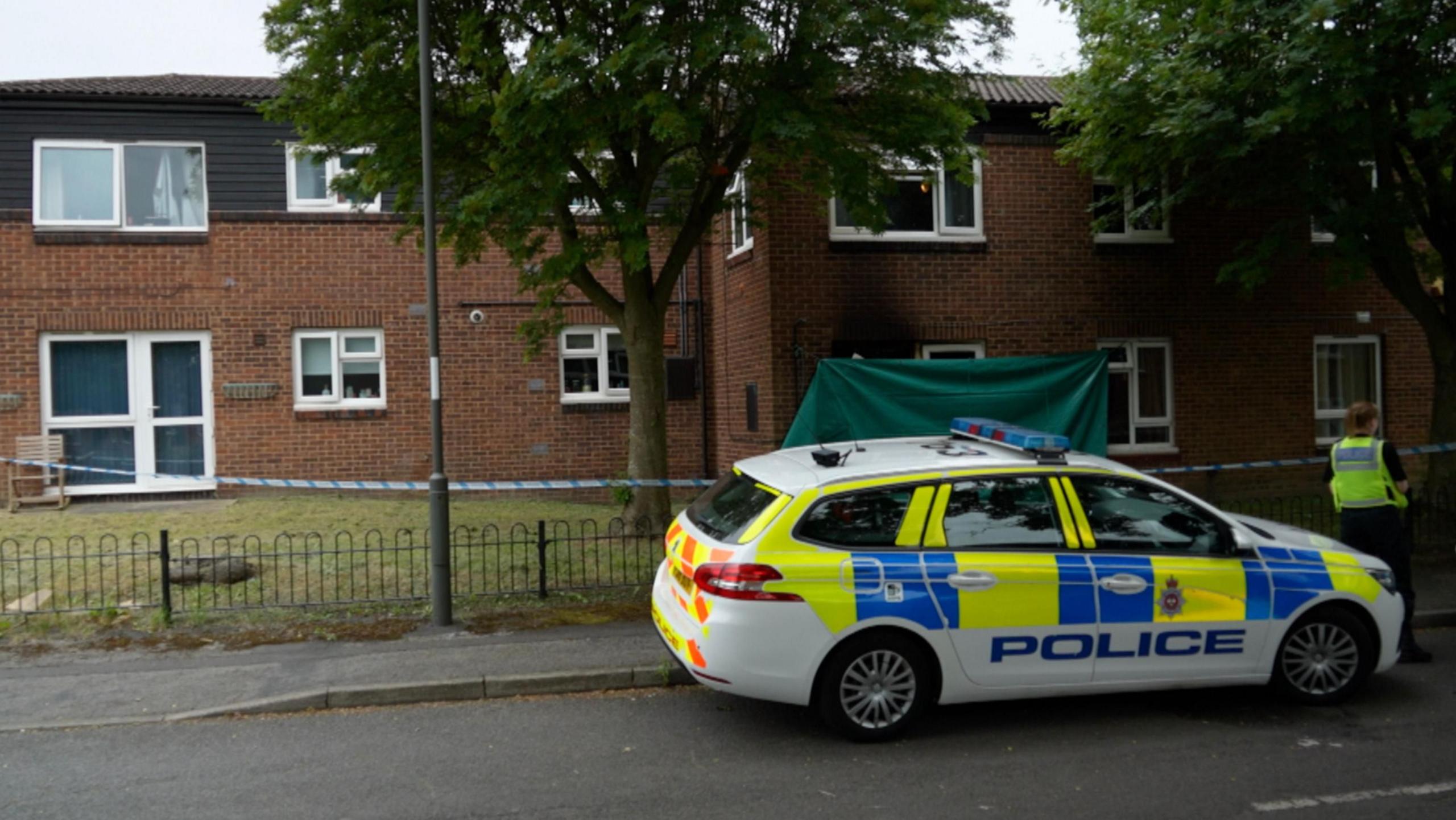 Police cordon was put in place after the fire on 29 June 2024