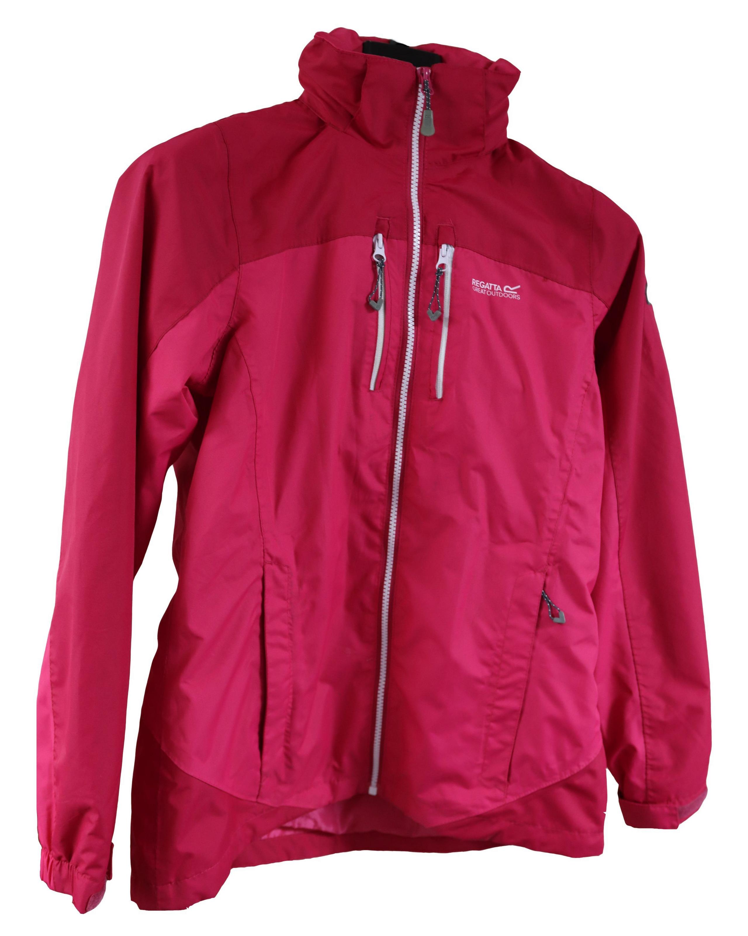 A waterproof pink Calerdale II Regatta zip-up jacket, from Regatta, in Duchess Dark Cerise.