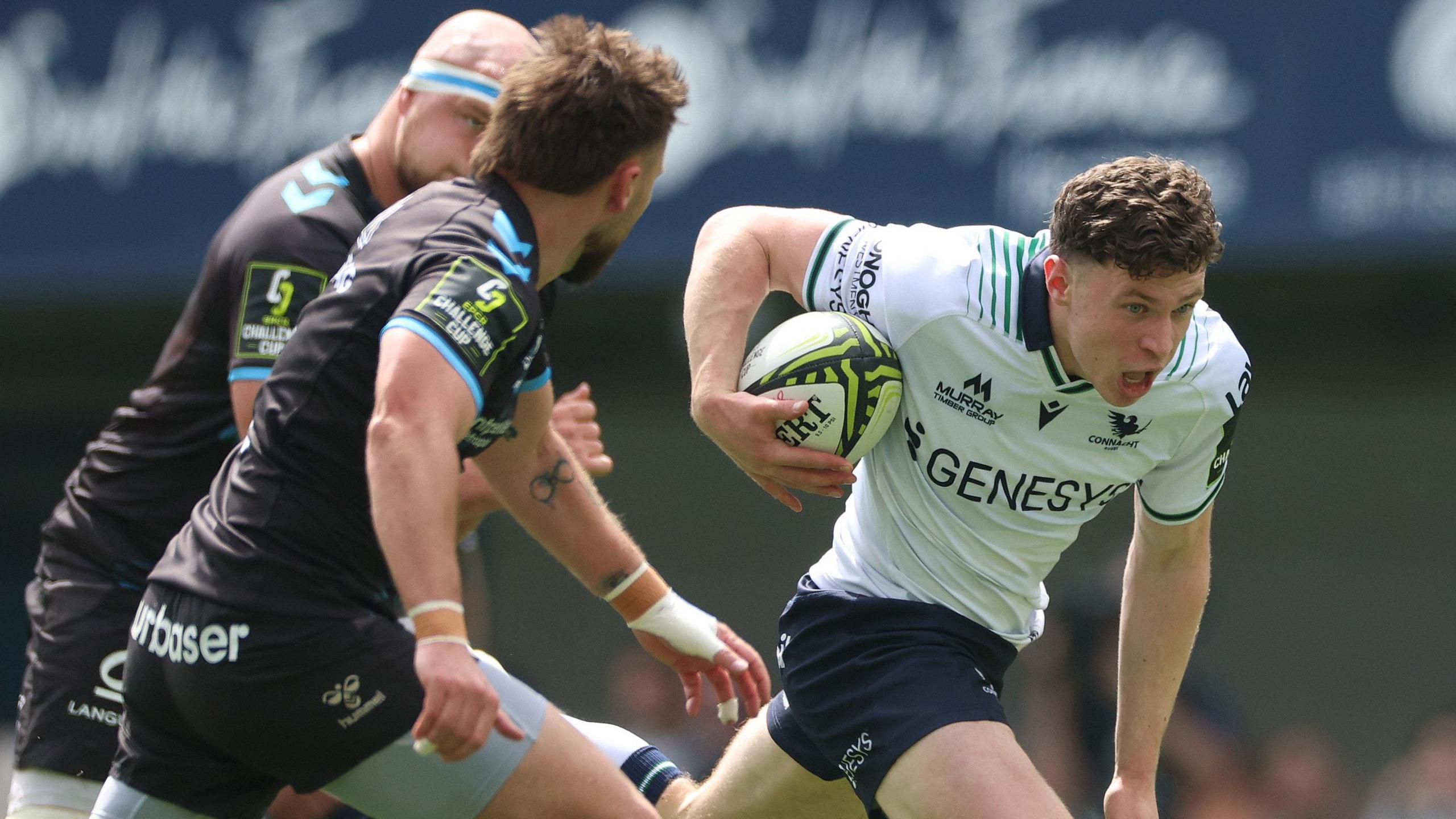 Sean Naughton and Ali Price in action