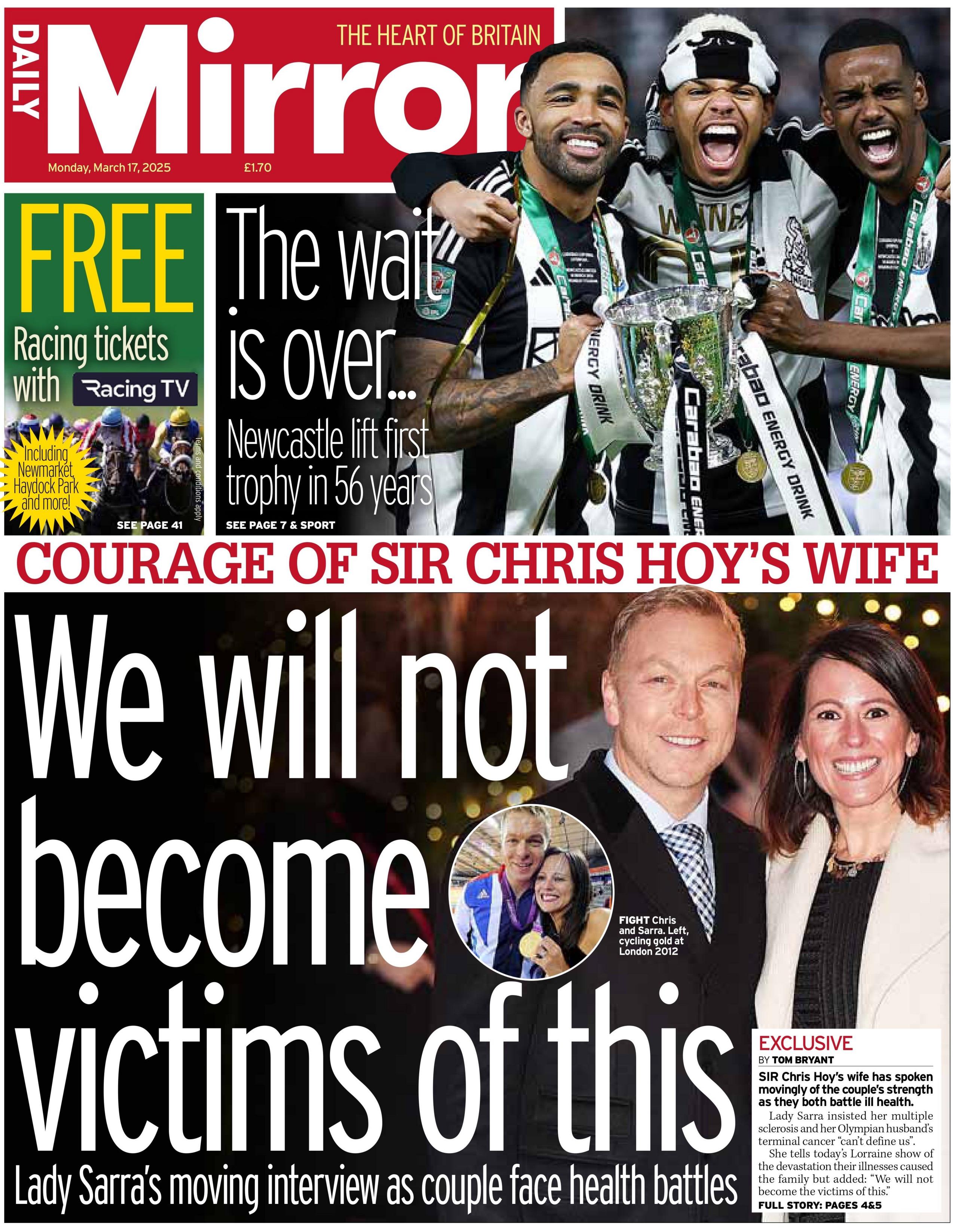 Daily Mirror: We will not become victims of this