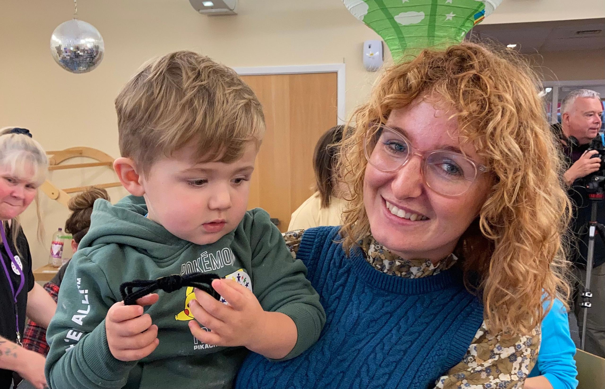 Mum Talia Platt and two-year-old son Evan