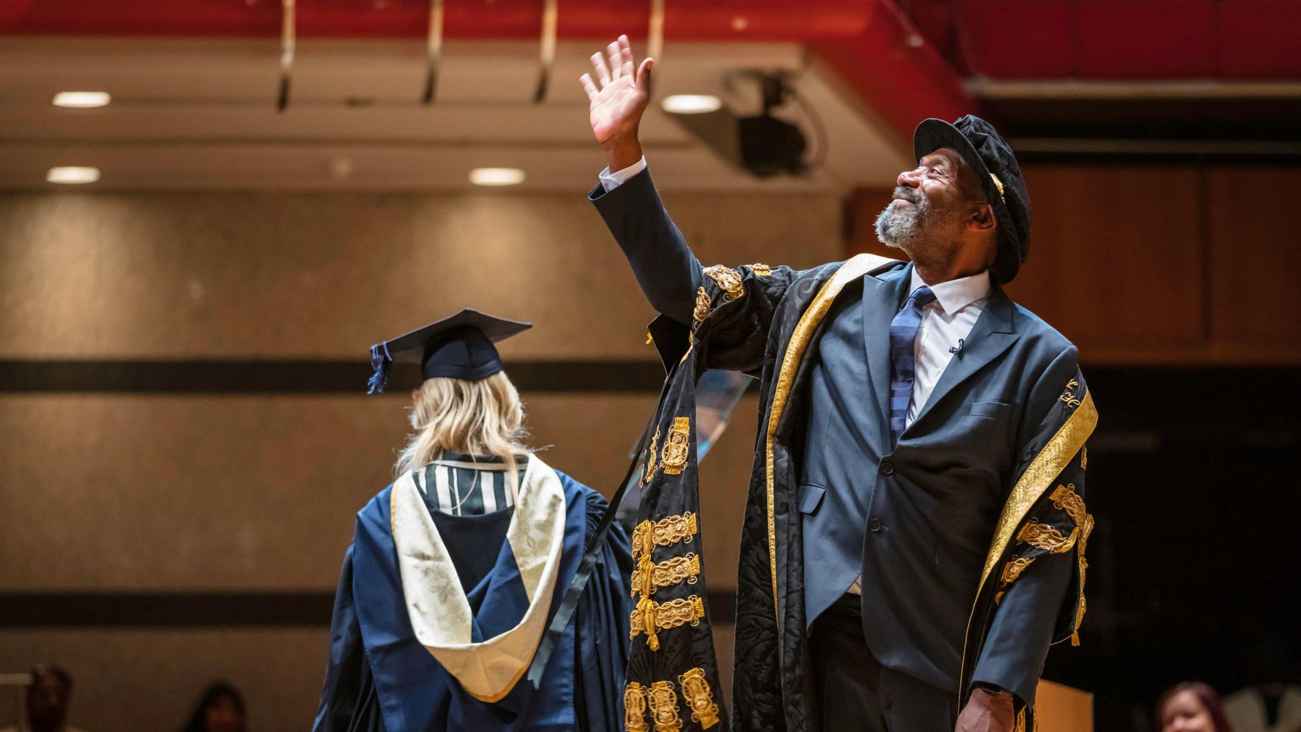 Sir Lenny Henry at 2023 BCU summer graduations 