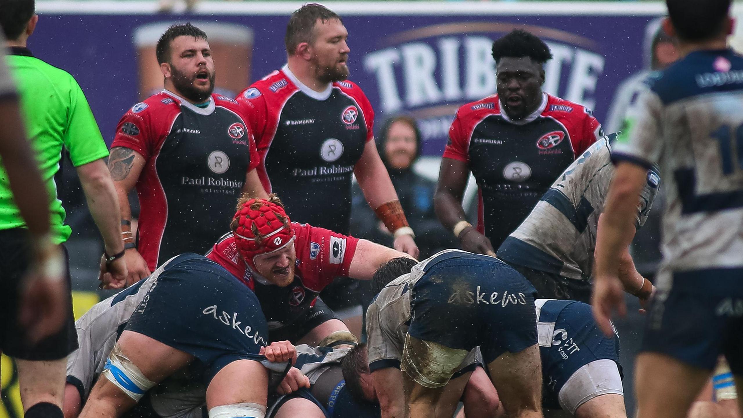Action from Cornish Pirates against Coventry