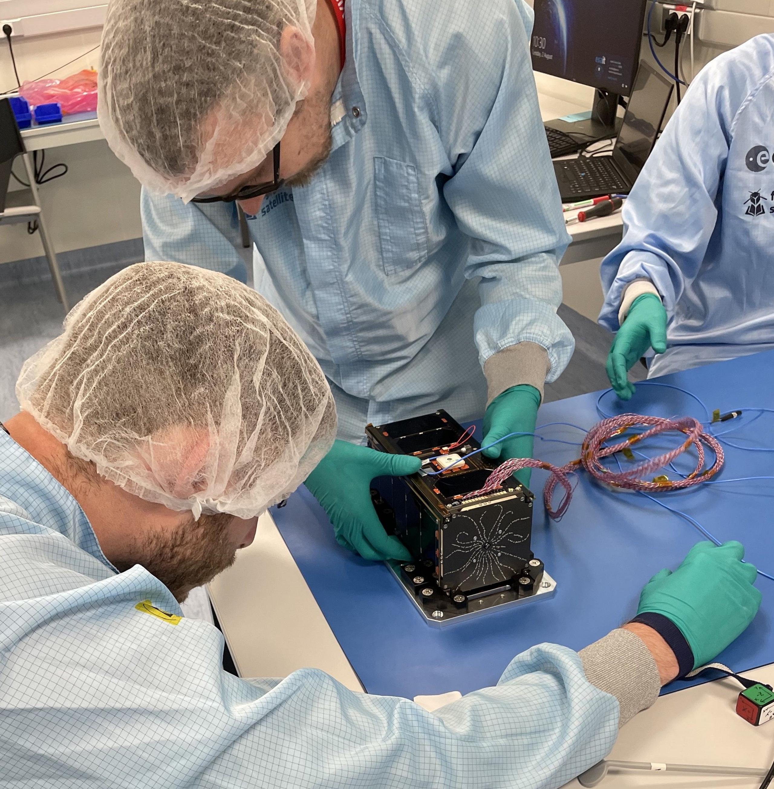 Students working on Eirsat-1