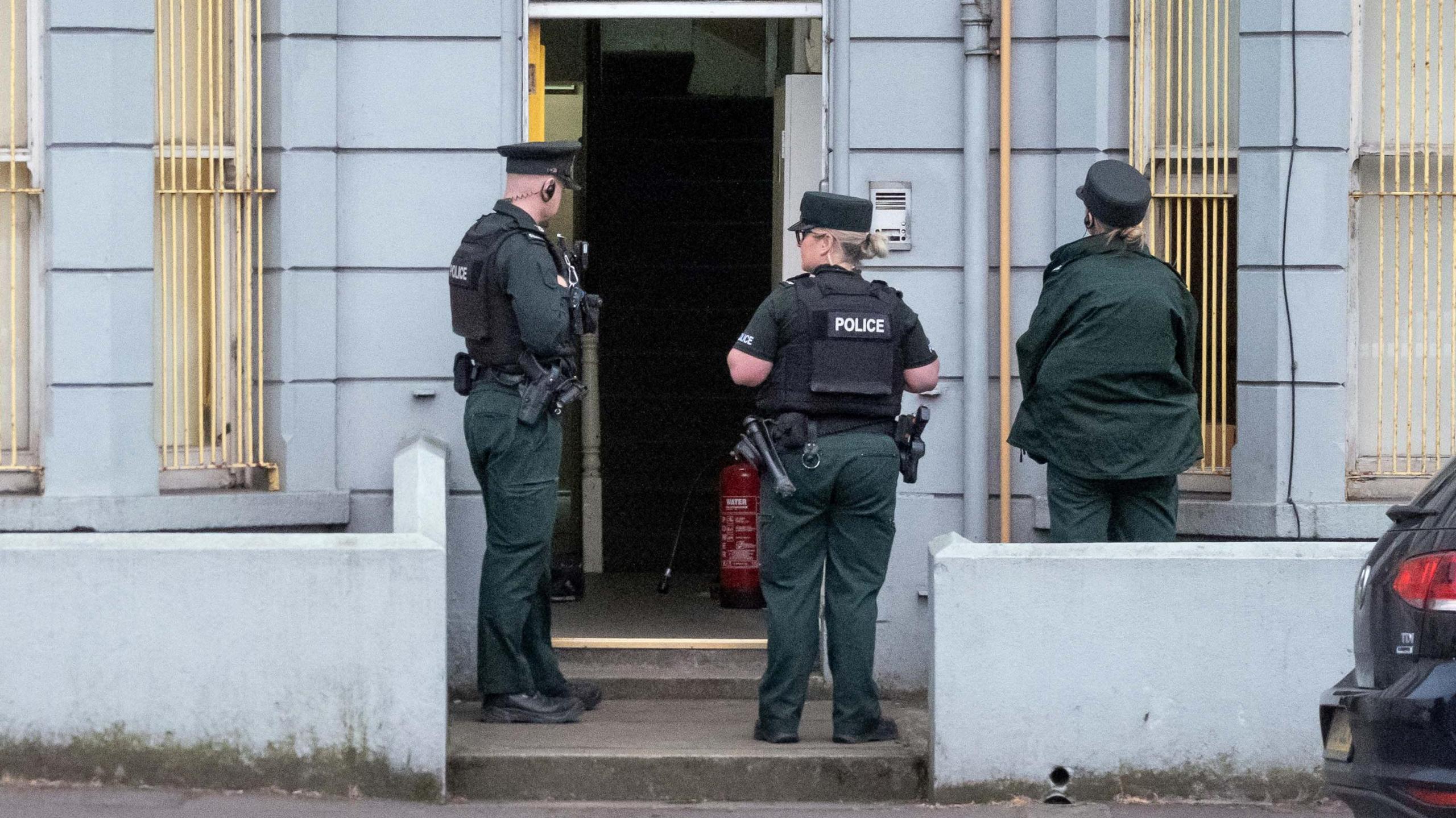 Police at house on Sandys Street 