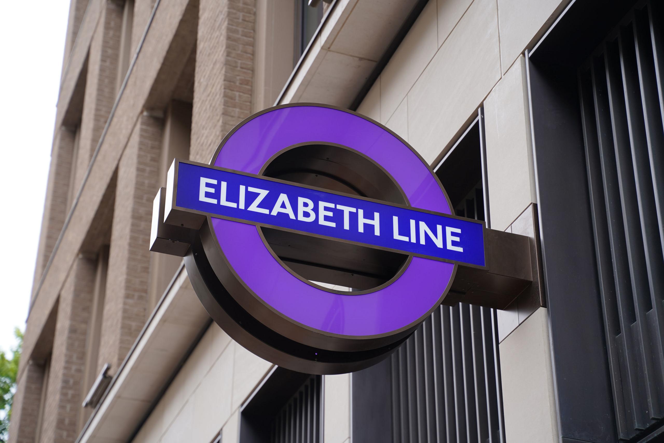 Elizabeth line sign