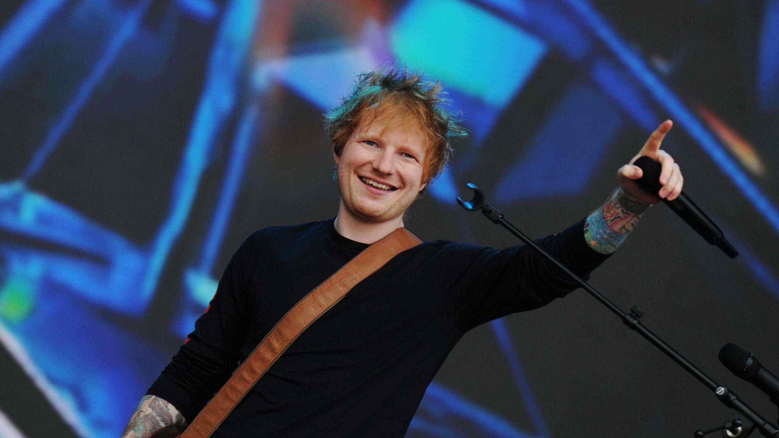 Ed Sheeran on stage