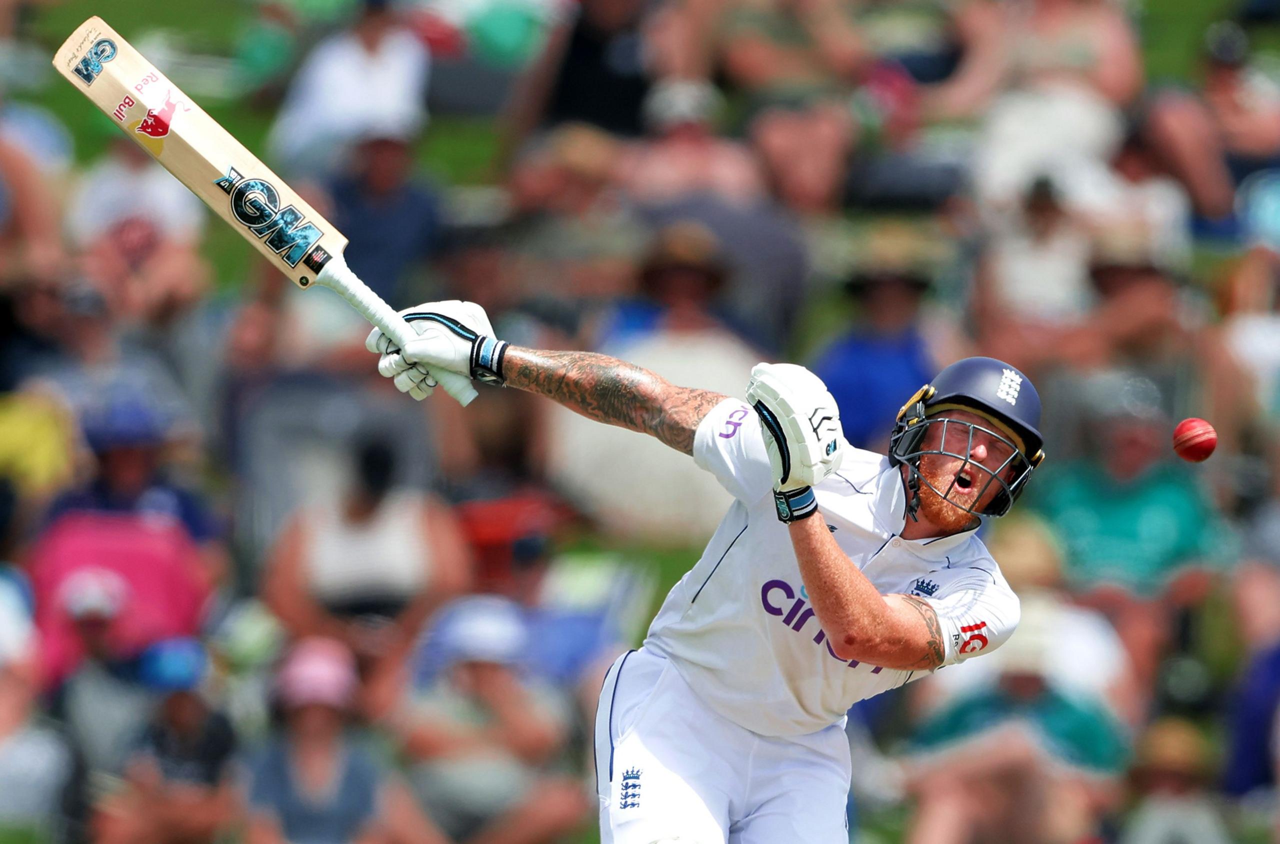 Ben Stokes of England reacts during day two of the Third Test Match in the series between New Zealand and England at Seddon Park