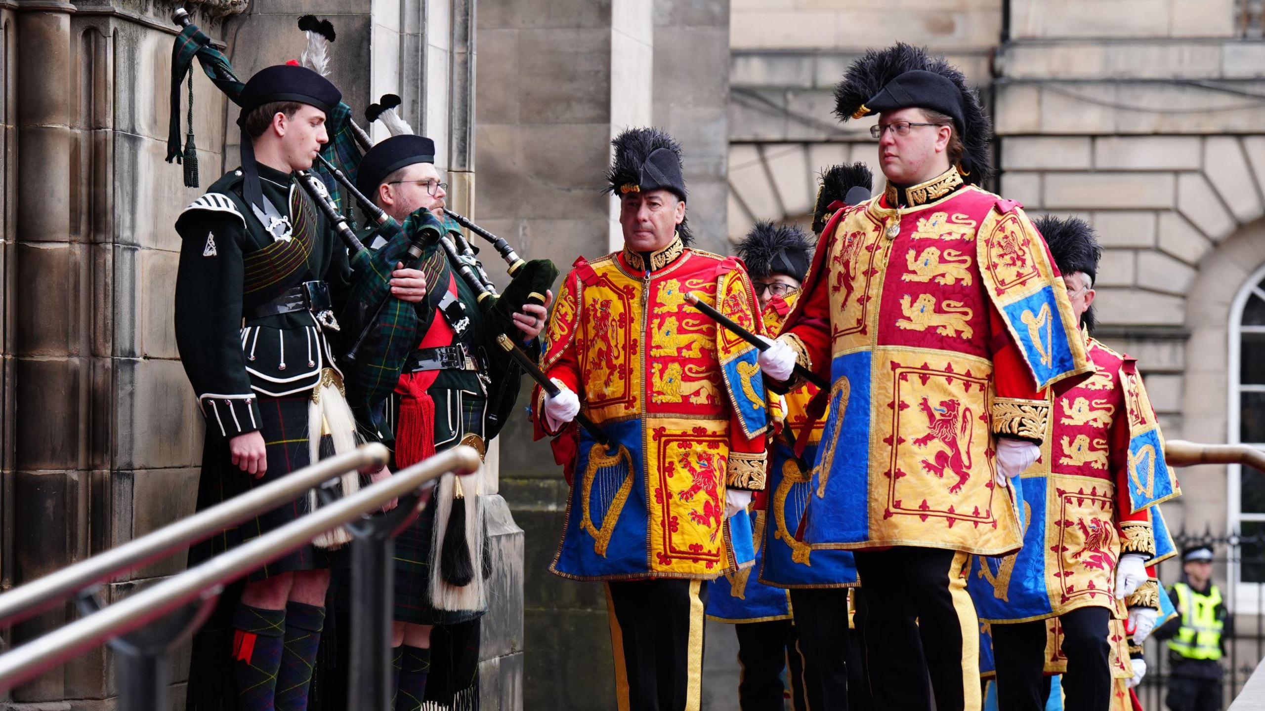 Heralds at the Thistle service in Edinburgh