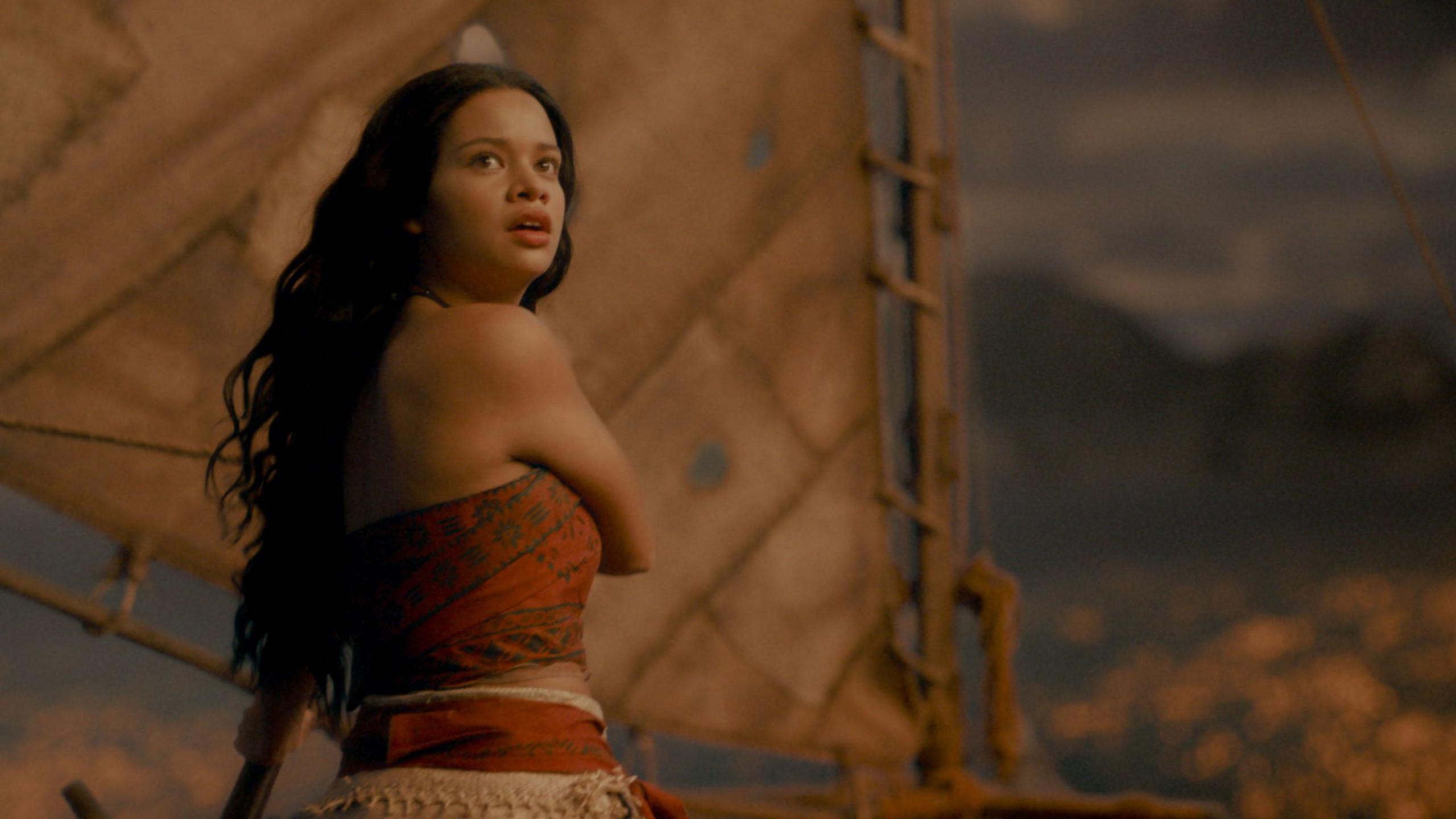 Picture of Catherine Laga'aia as Moana in the 2026 live-action remake of the film
