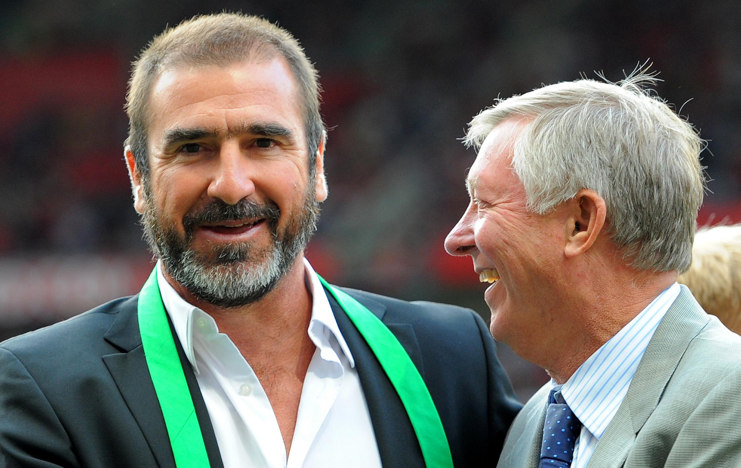 Eric Cantona and Sir Alex Ferguson