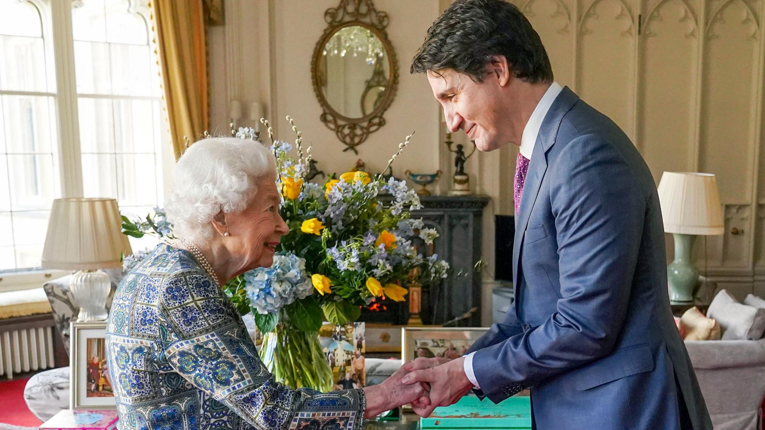 The late Queen Elizabeth met Trudeau soon after the Russian invasion of Ukraine