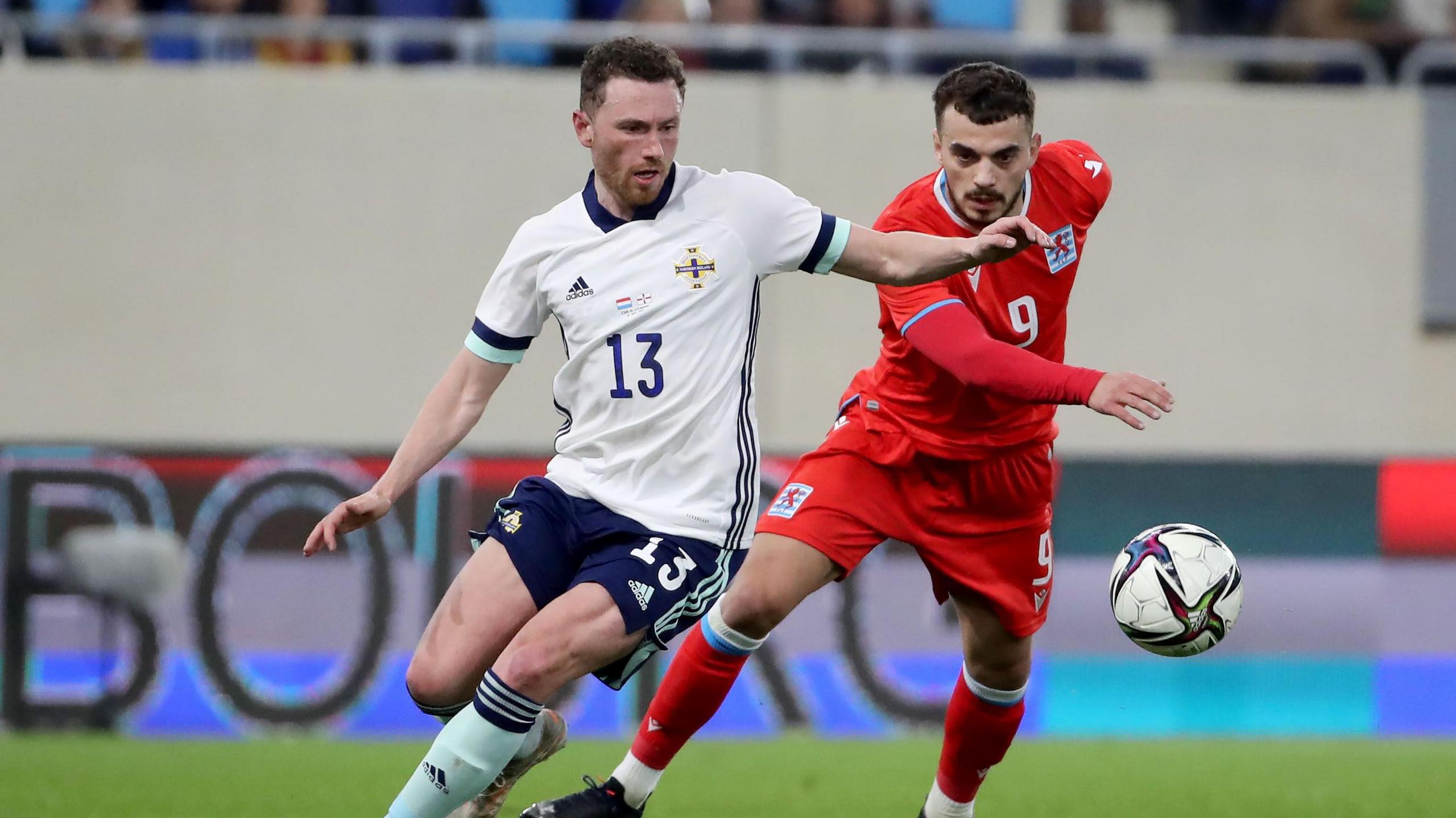 Corry Evans in action for Northern Ireland