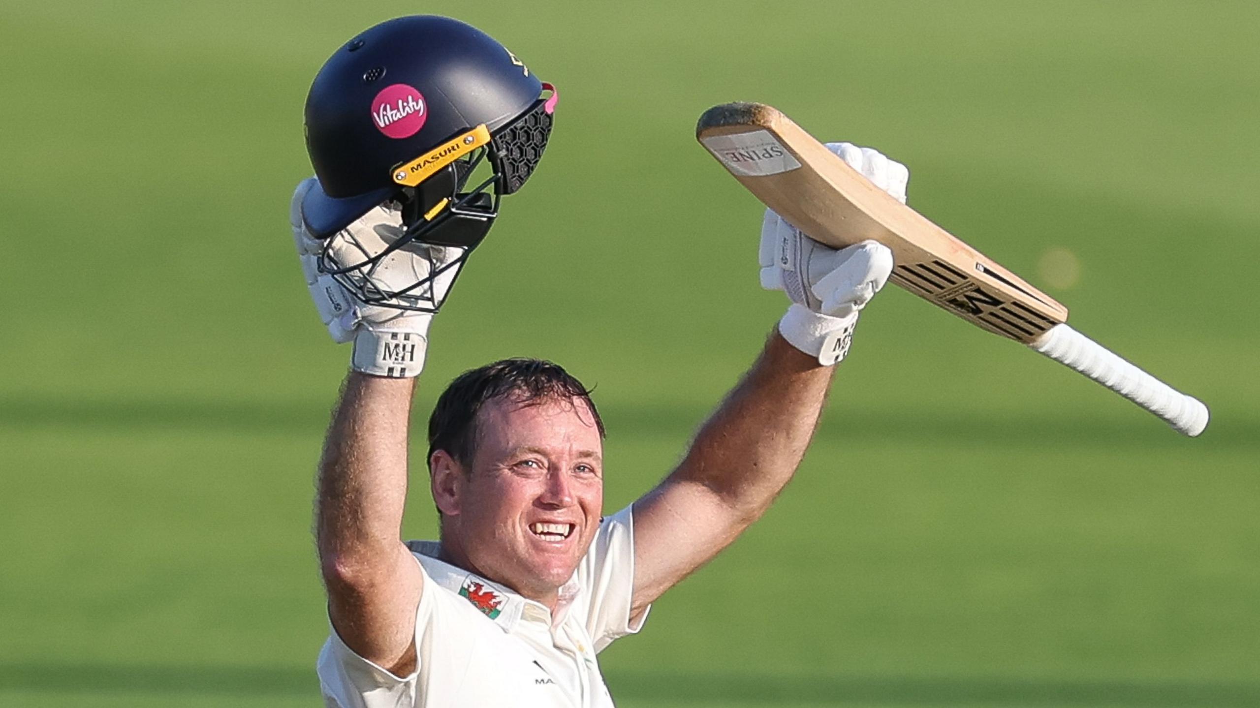 Glamorgan's Colin Ingram celebrates