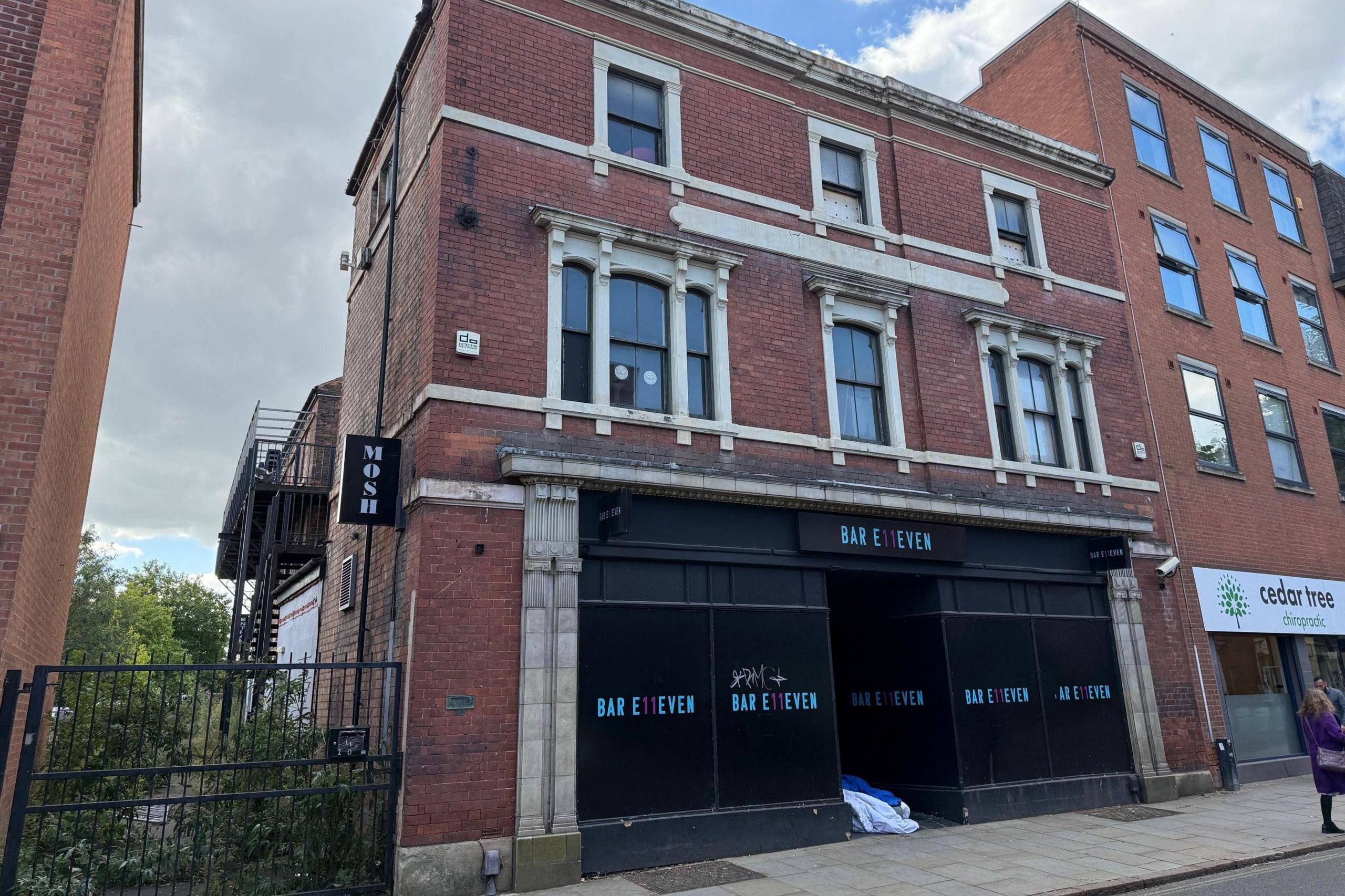 Image of a former three-storey former music venue which is now a bar.