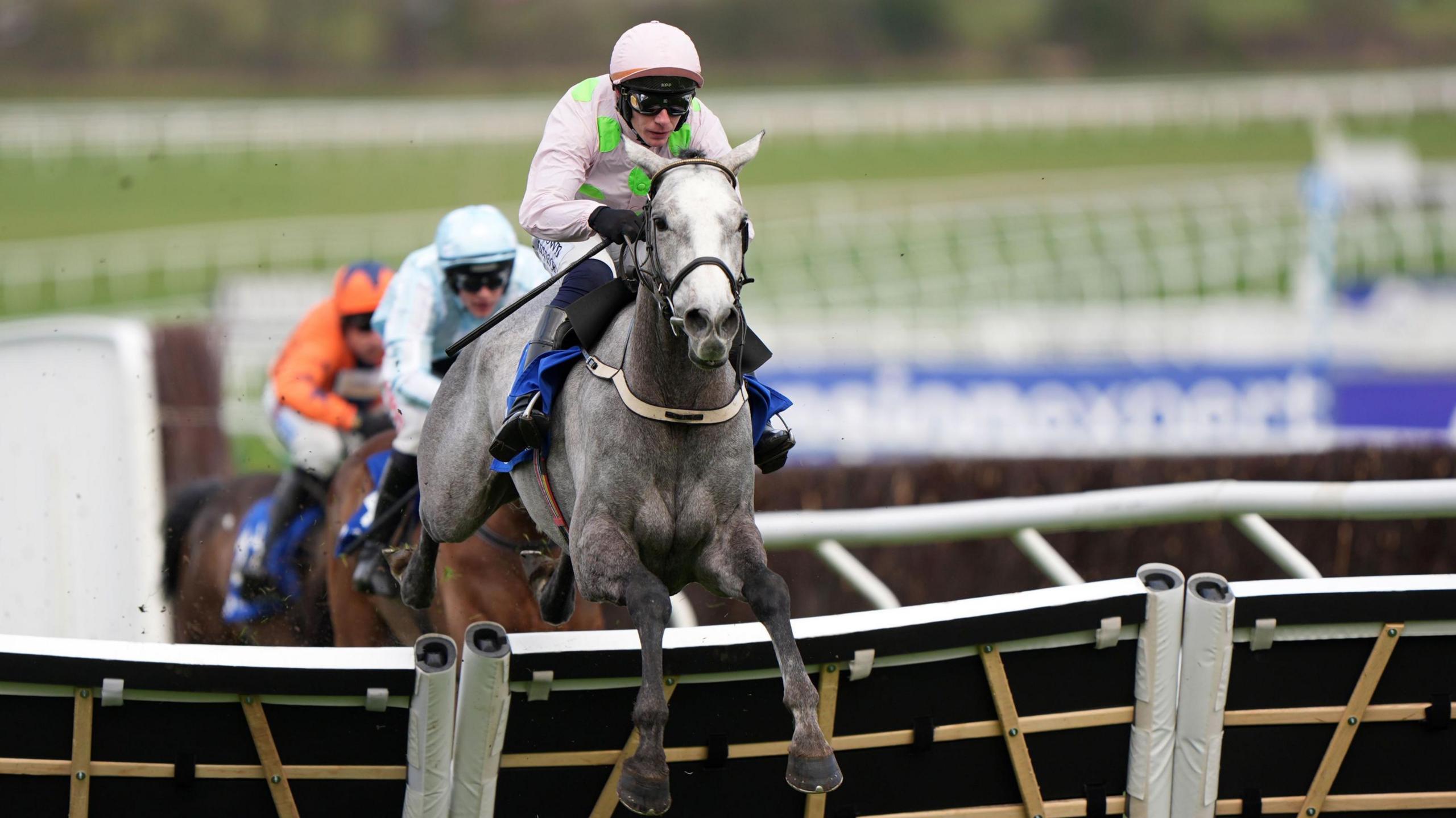 Lossiemouth winning the Mares' Hurdle at Cheltenham