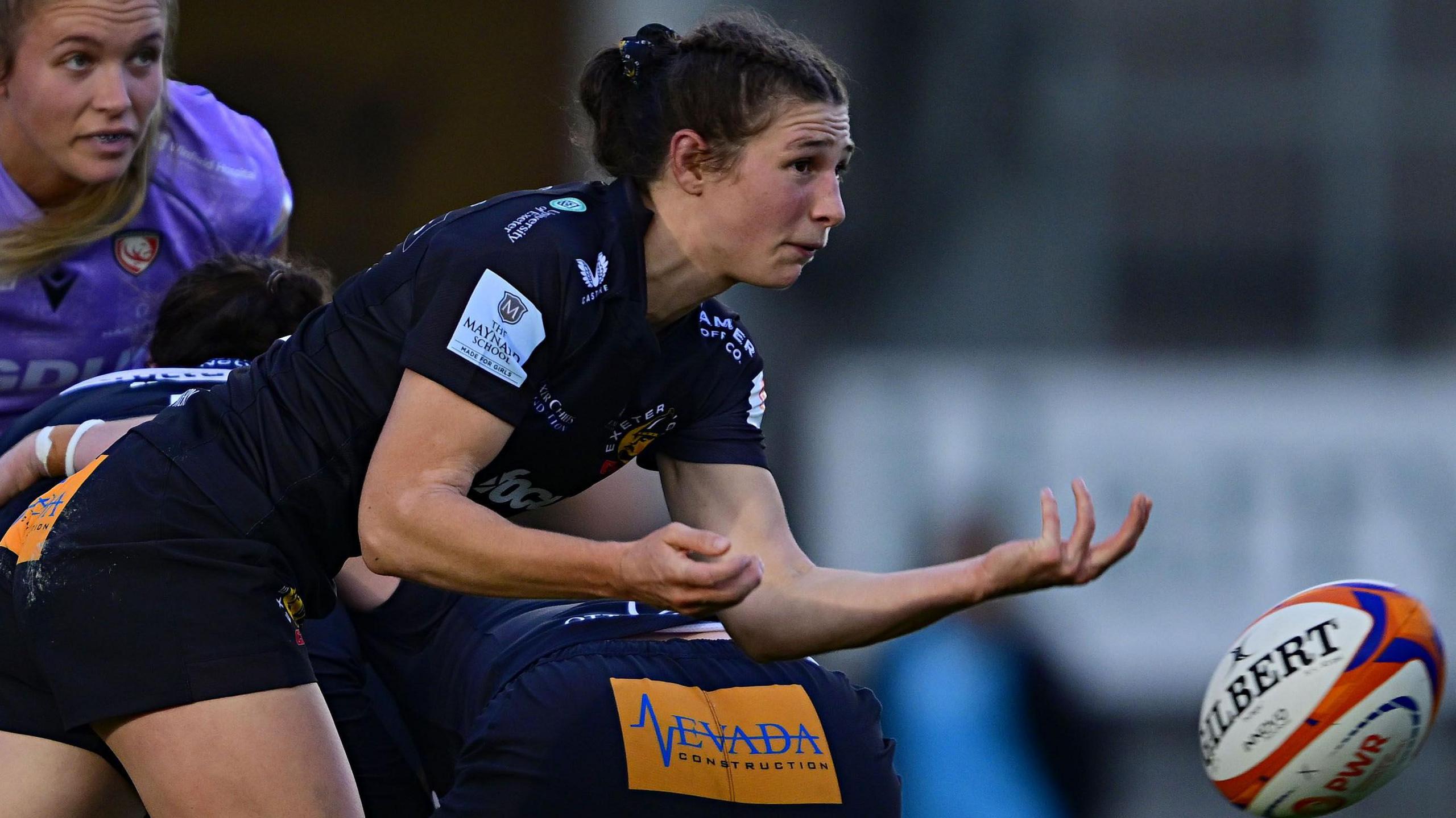 Flo Robinson playing for Exeter