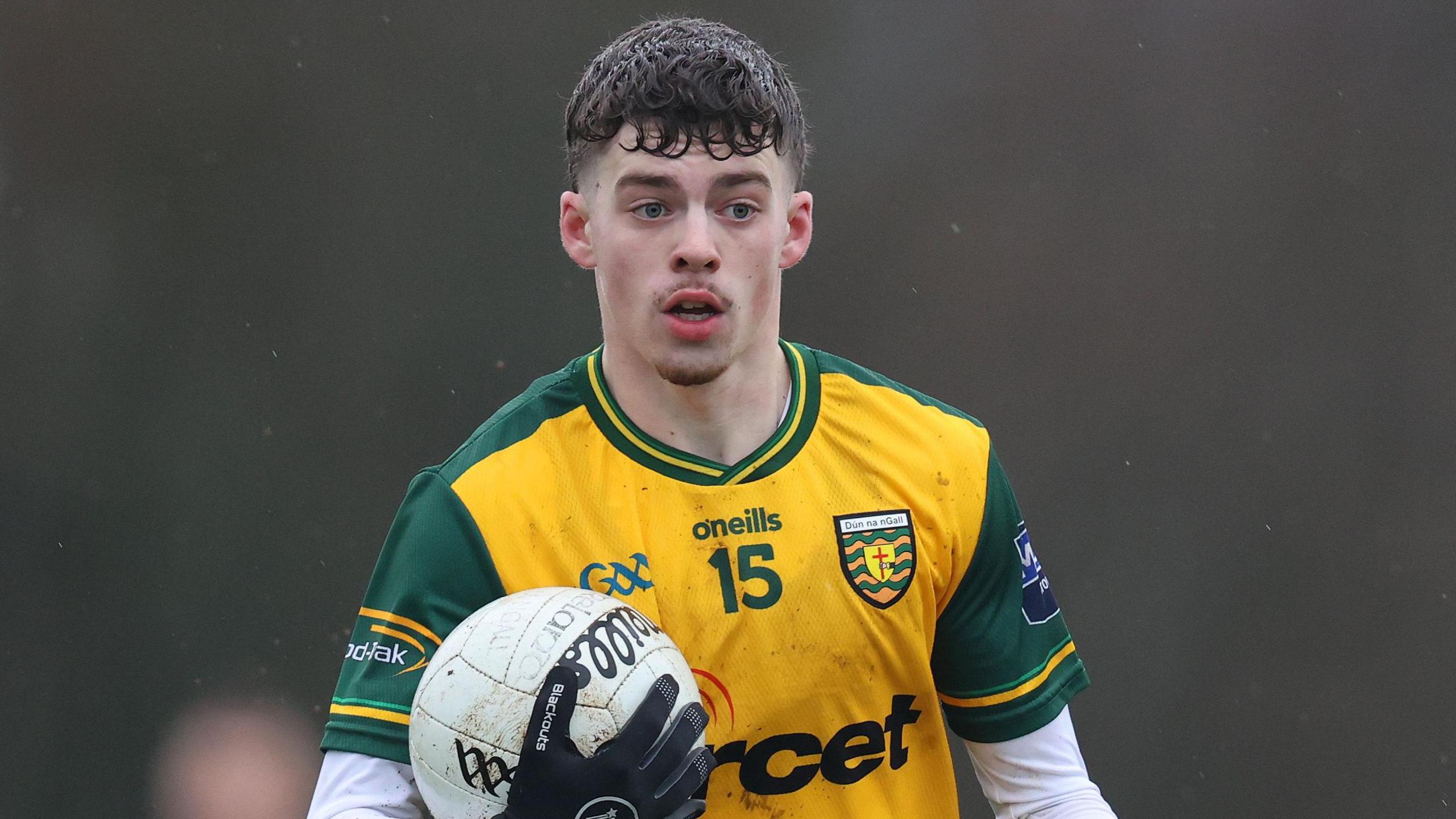 Shea Malone on the ball for Donegal