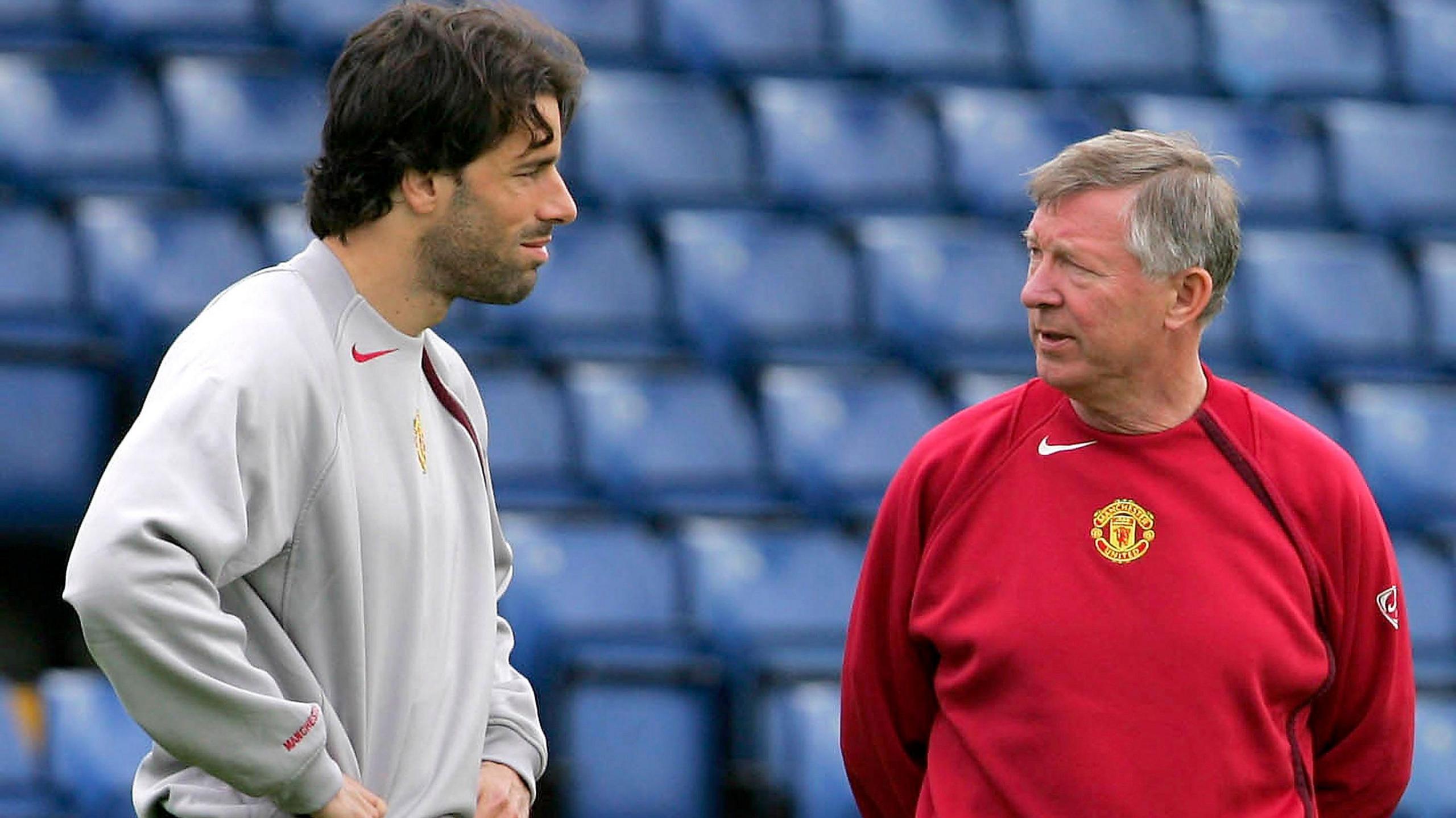 Van Nistelrooy with Sir Alex Ferguson