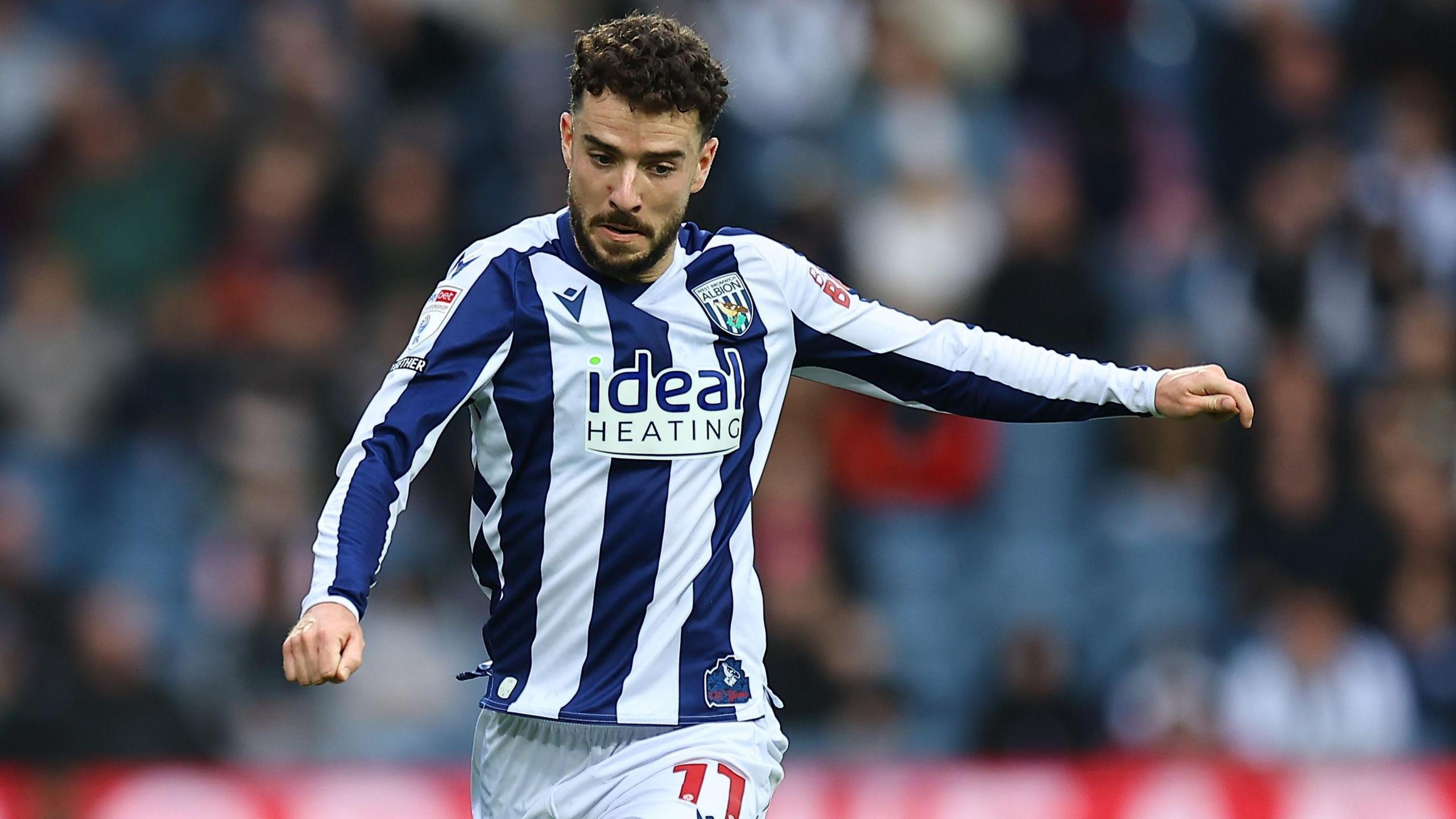 Mikey Johnston in action for West Brom