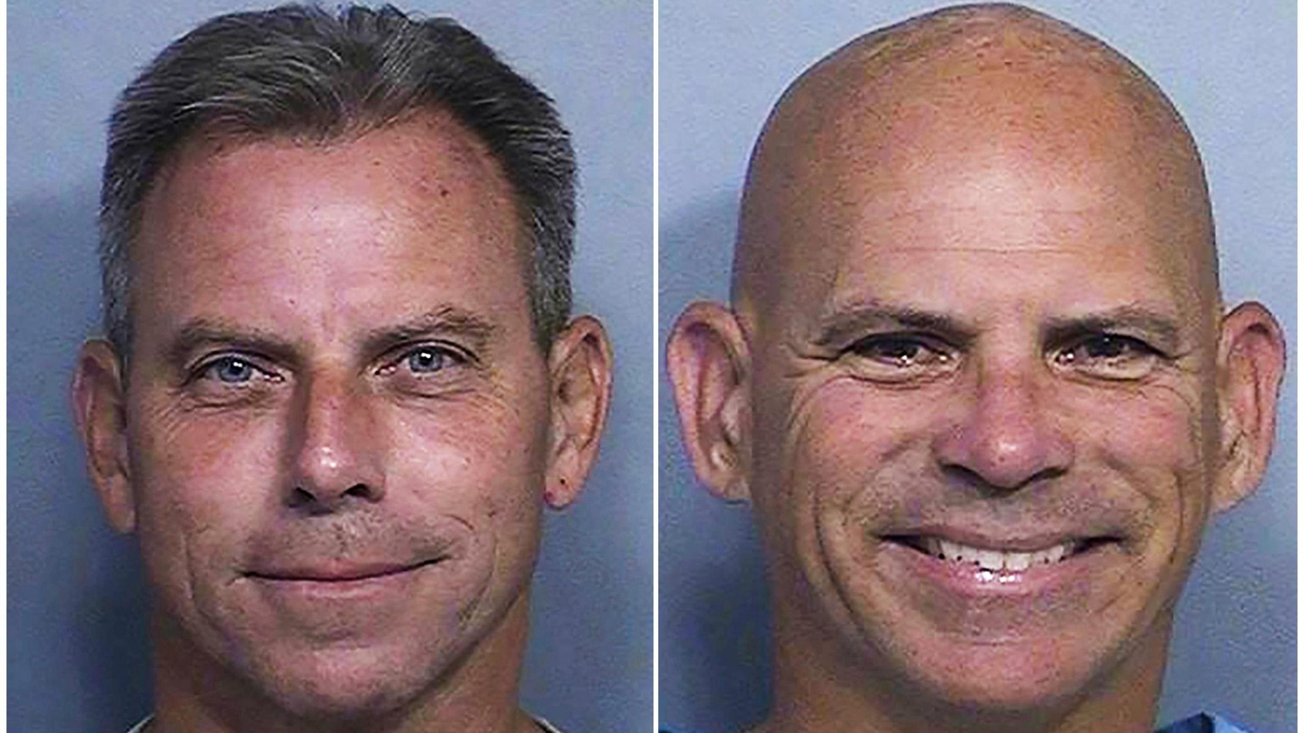 A combination of two booking photos showing brothers Erik Menendez and Lyle Menendez.