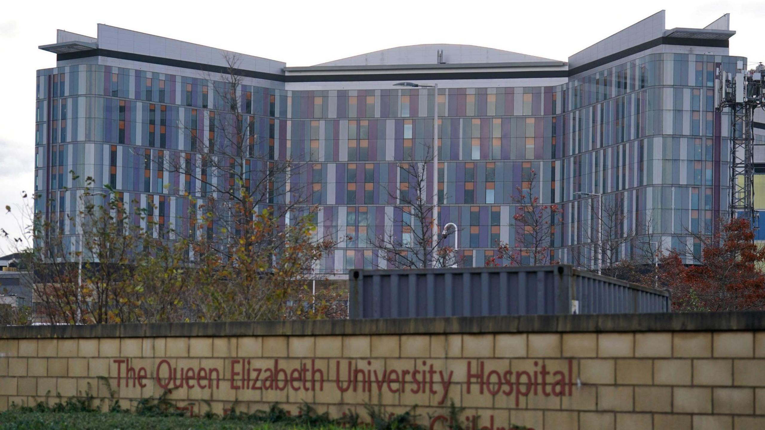 The QEUH Hospital in Glasgow