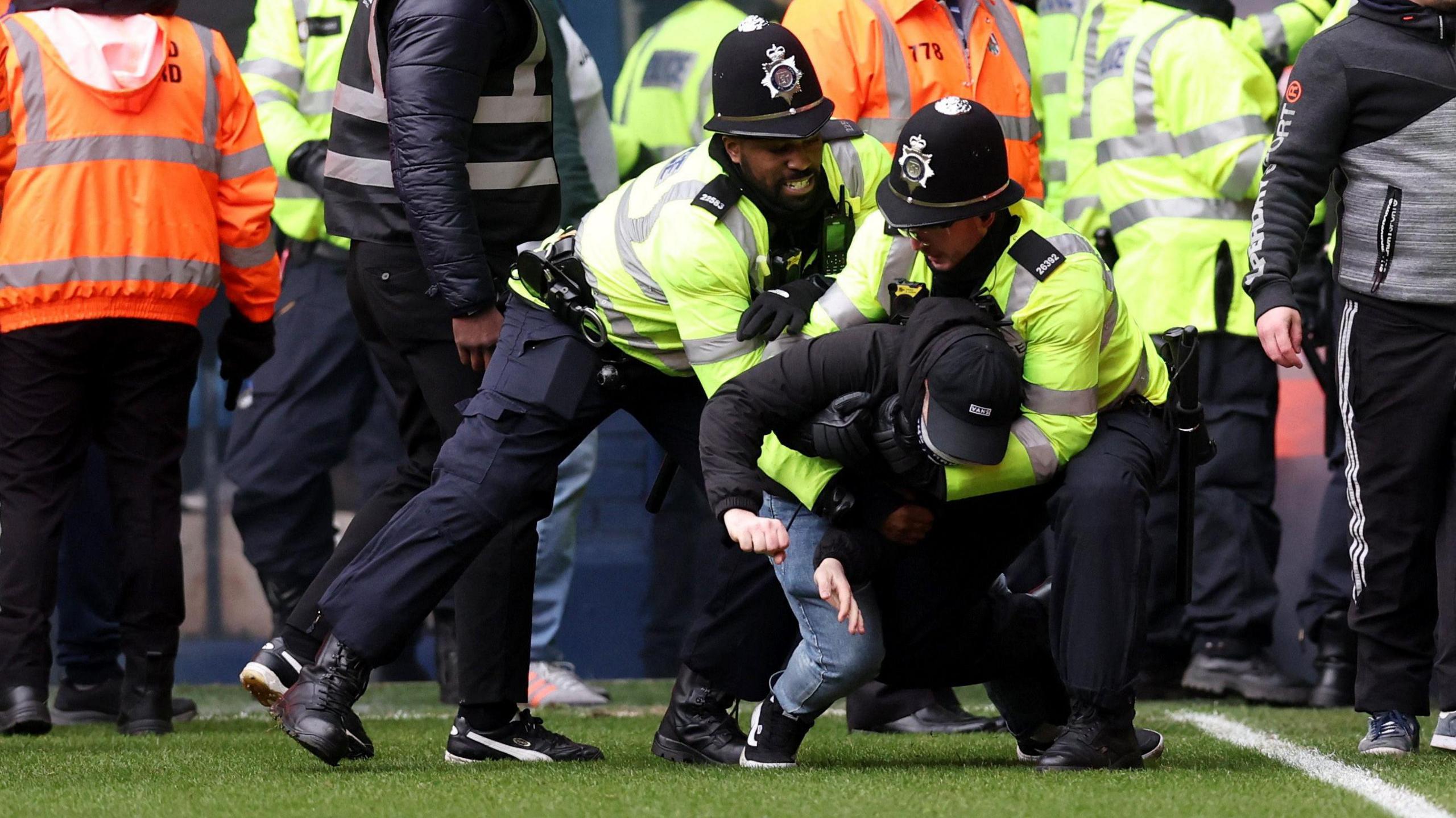 Police dealing with fans at West Brom v Wolves