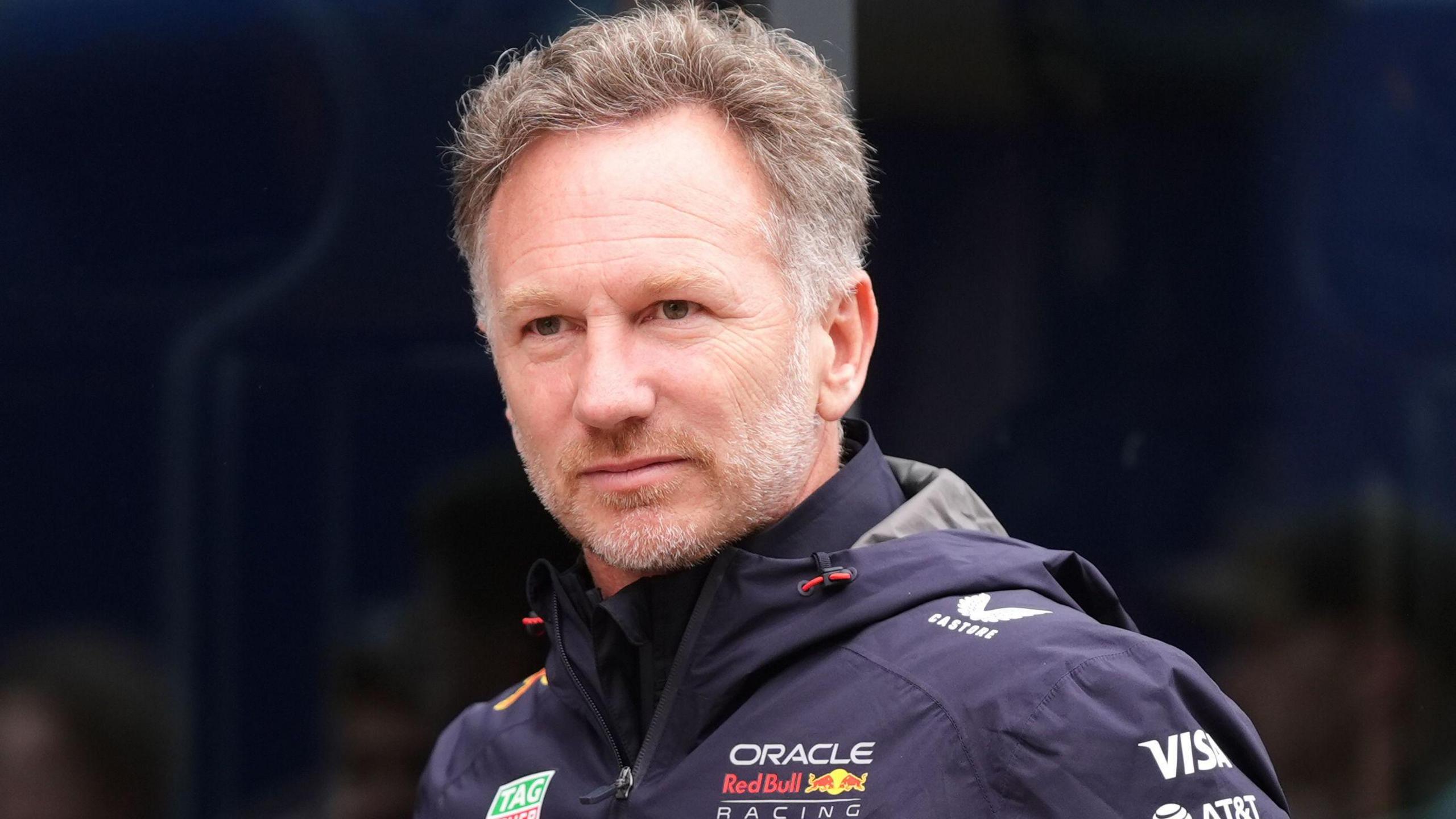 Red Bull team principal Christian Horner before the 2025 British Grand Prix