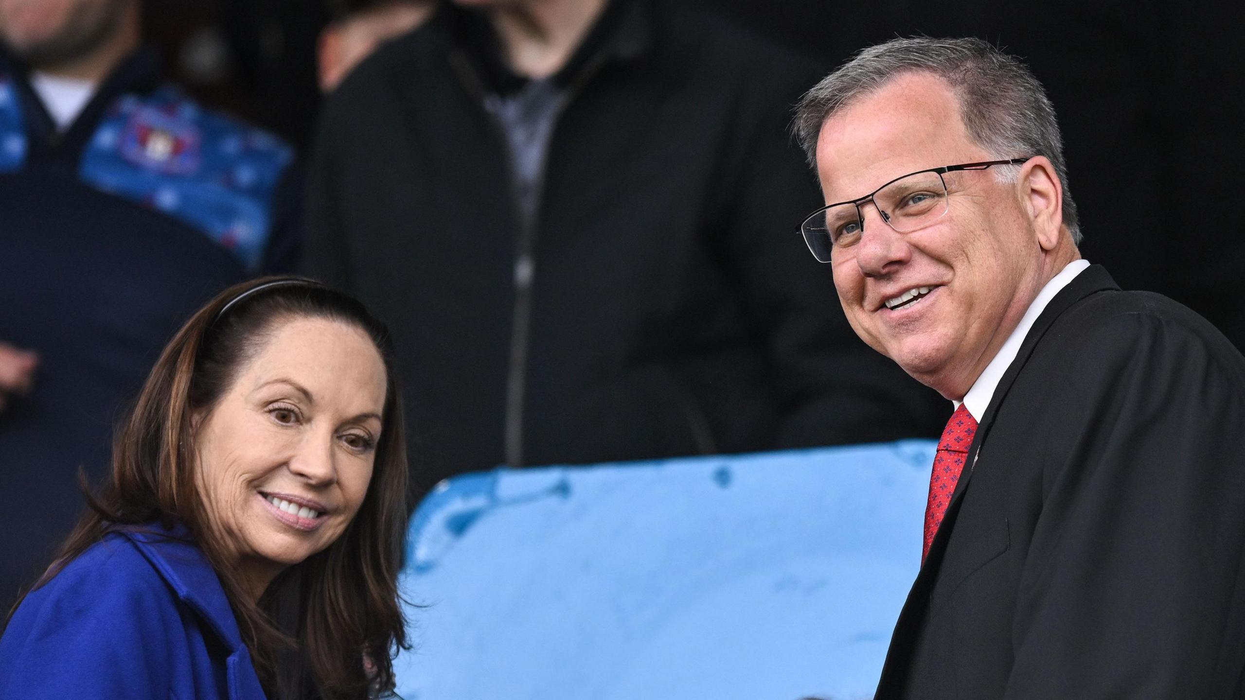 Patty and Tom Piatak at a Carlisle game at Brunton Park 