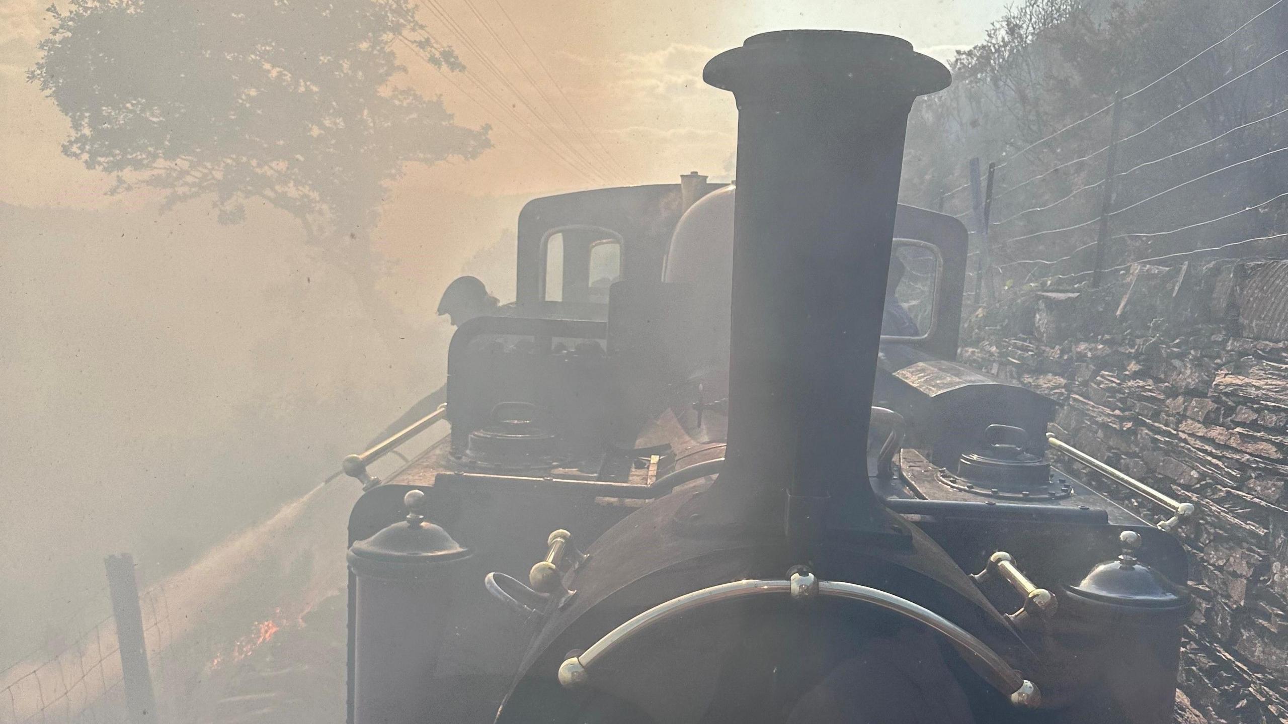 Yr olgyfa o un o gerbydau'r tren