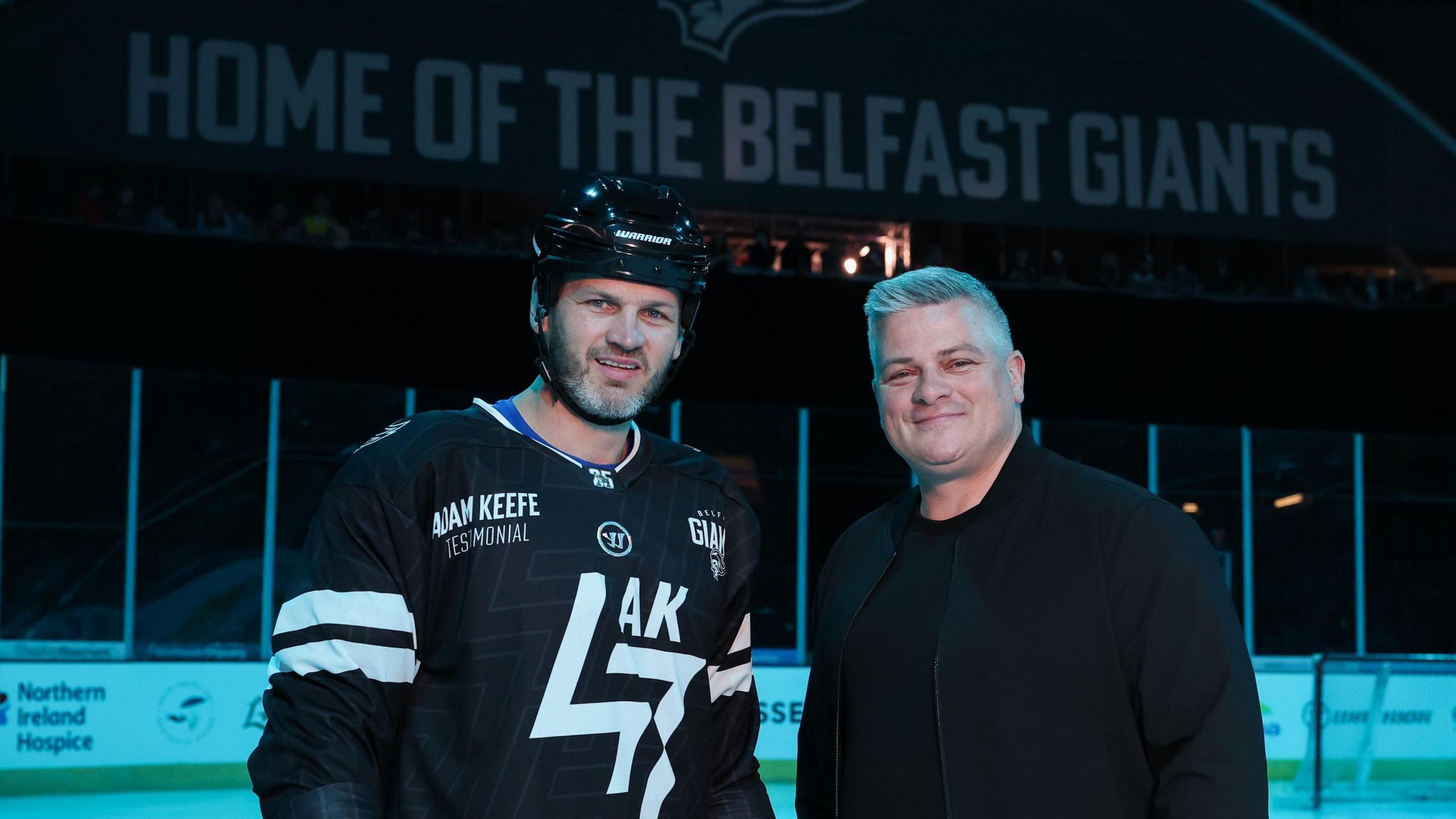 Adam and Sheldon Keefe at the SSE Arena in Belfast
