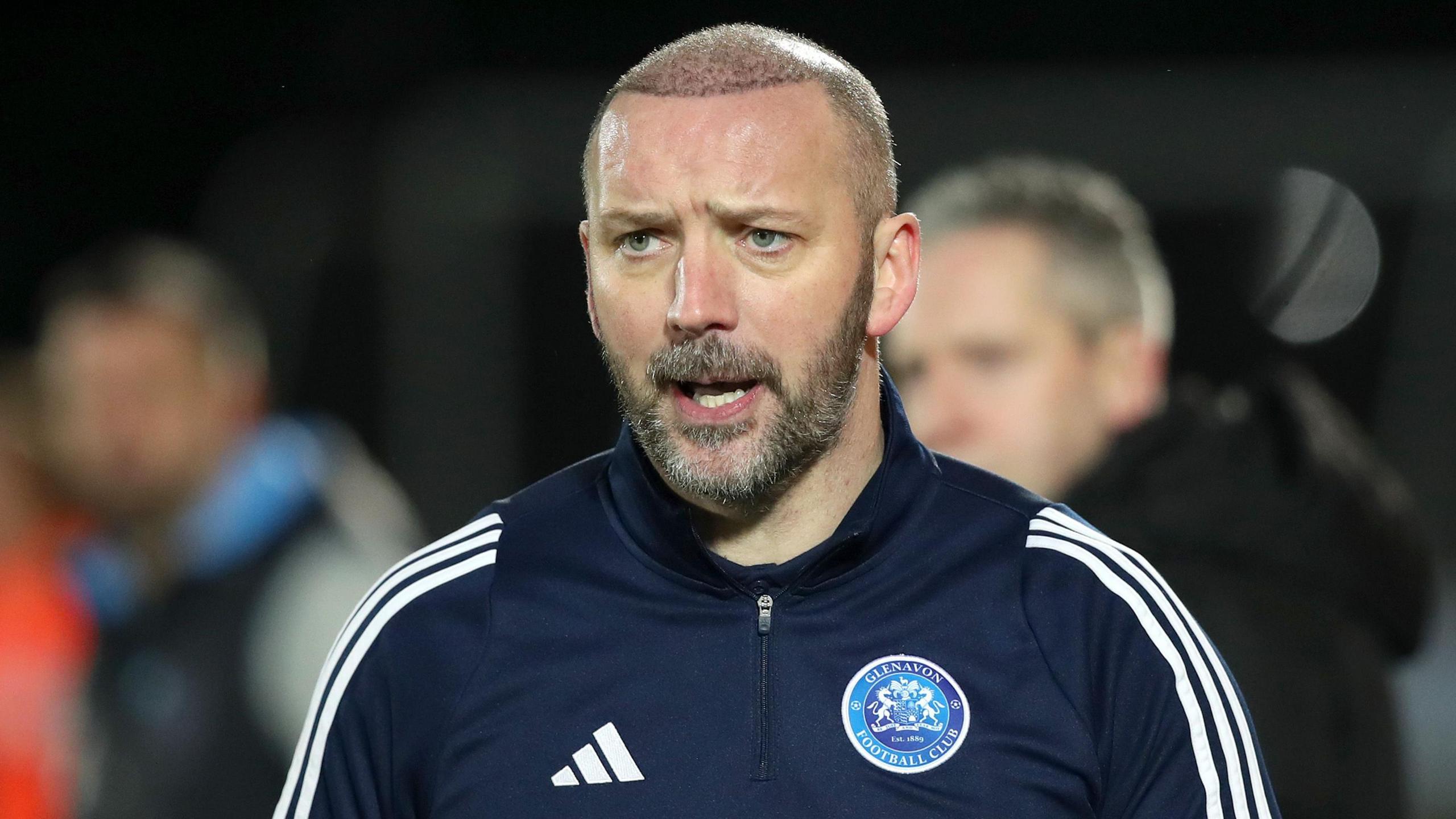Glenavon manager Paddy McLaughlin