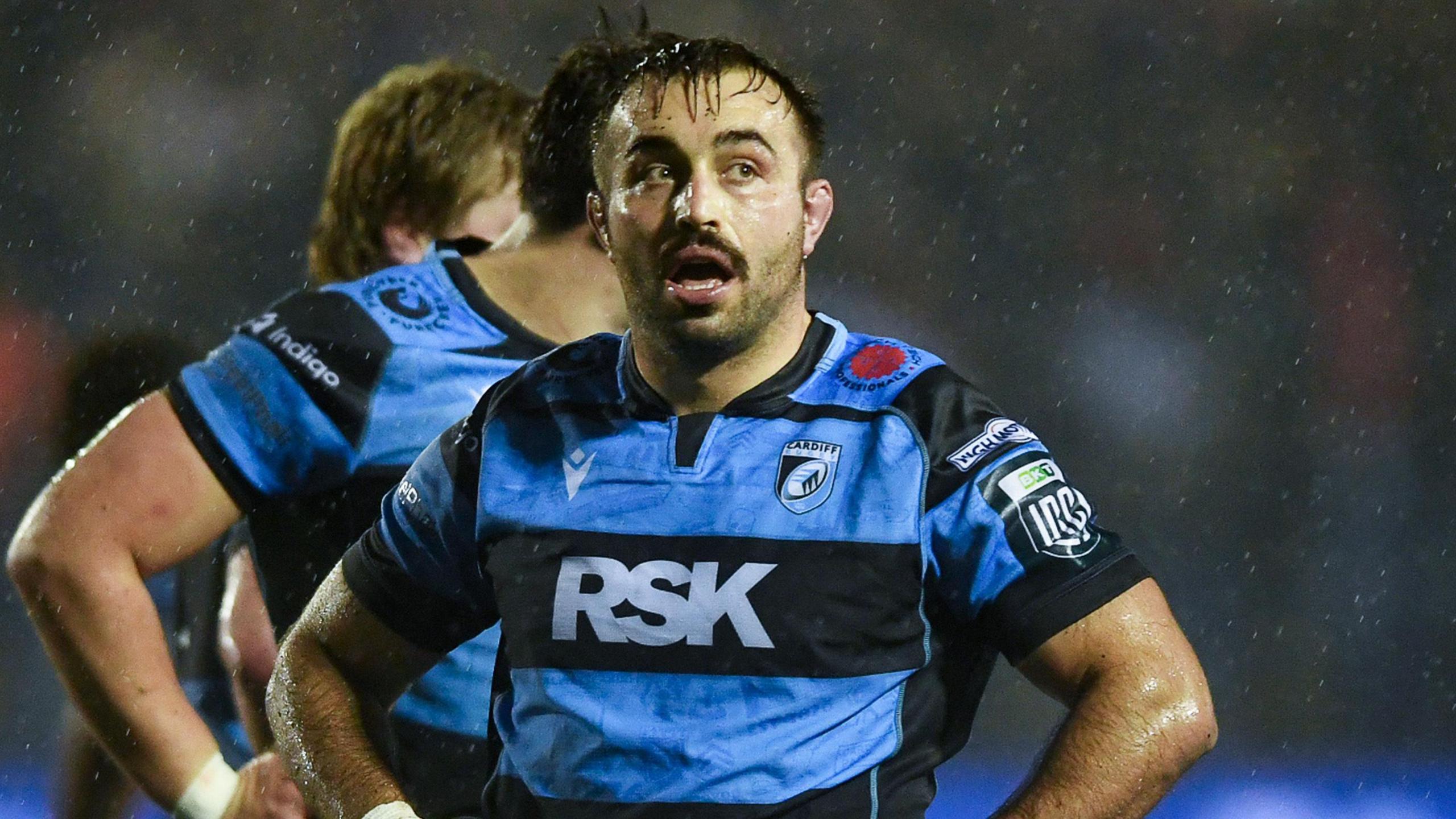 Liam Belcher playing for Cardiff
