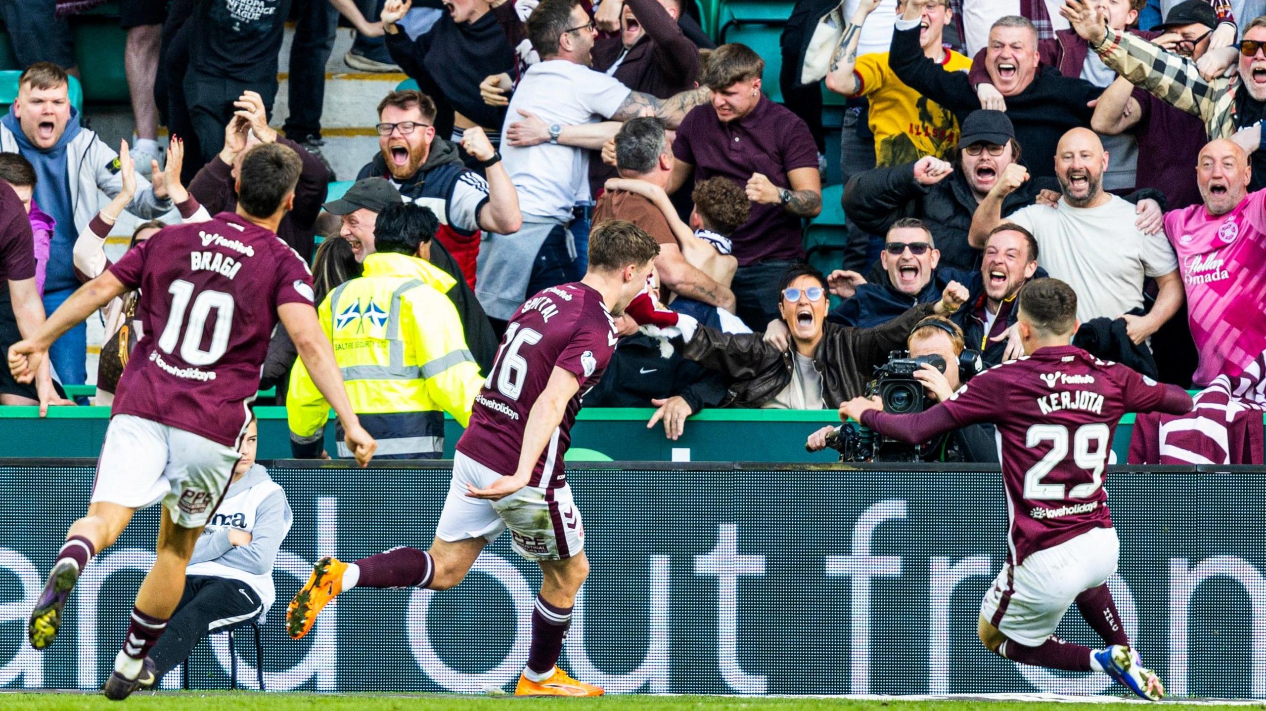 Blair Spittal's goal leaves Hearts three points clear with four to play