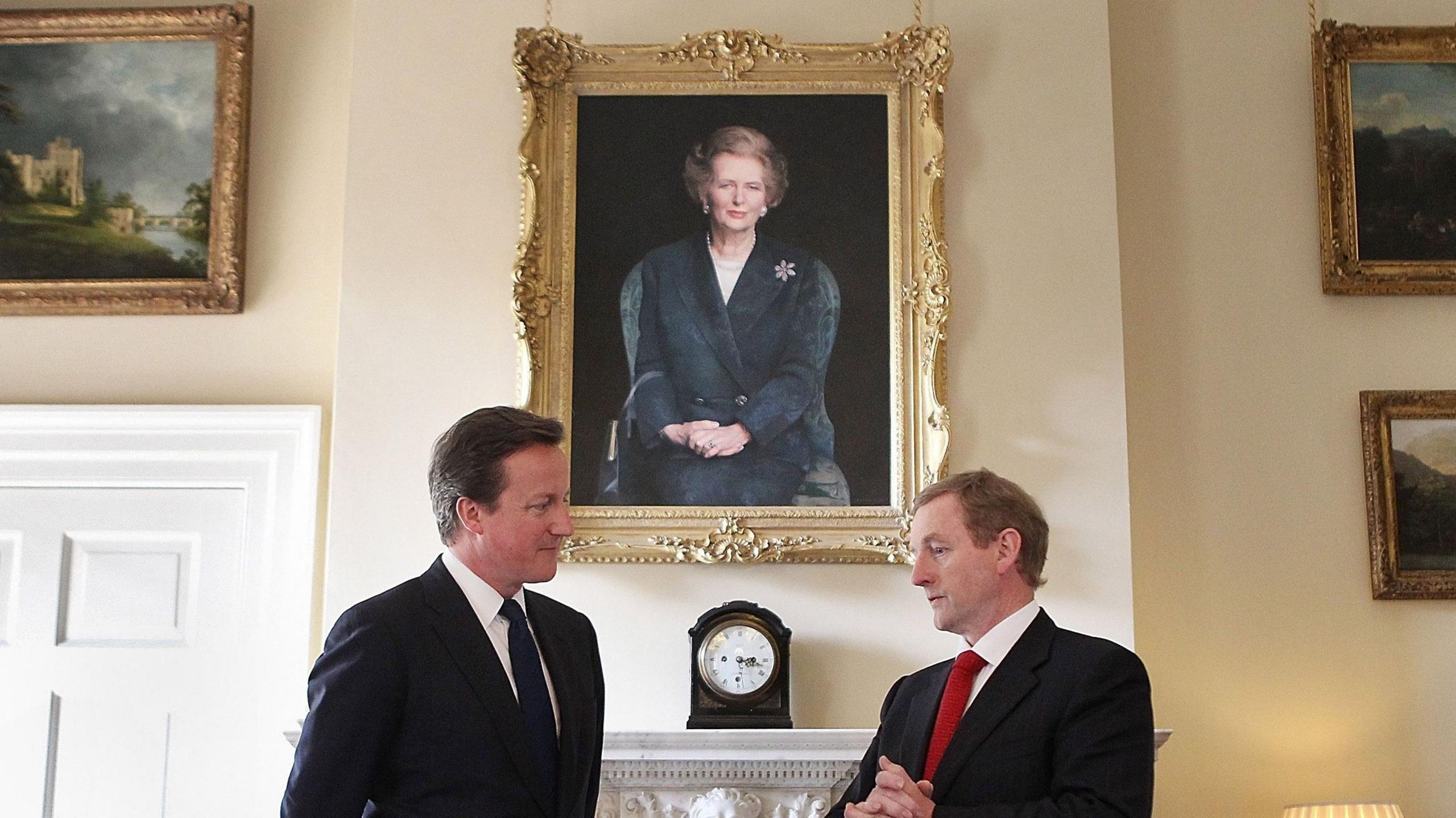 Portrait of Lady Thatcher in Downing Street